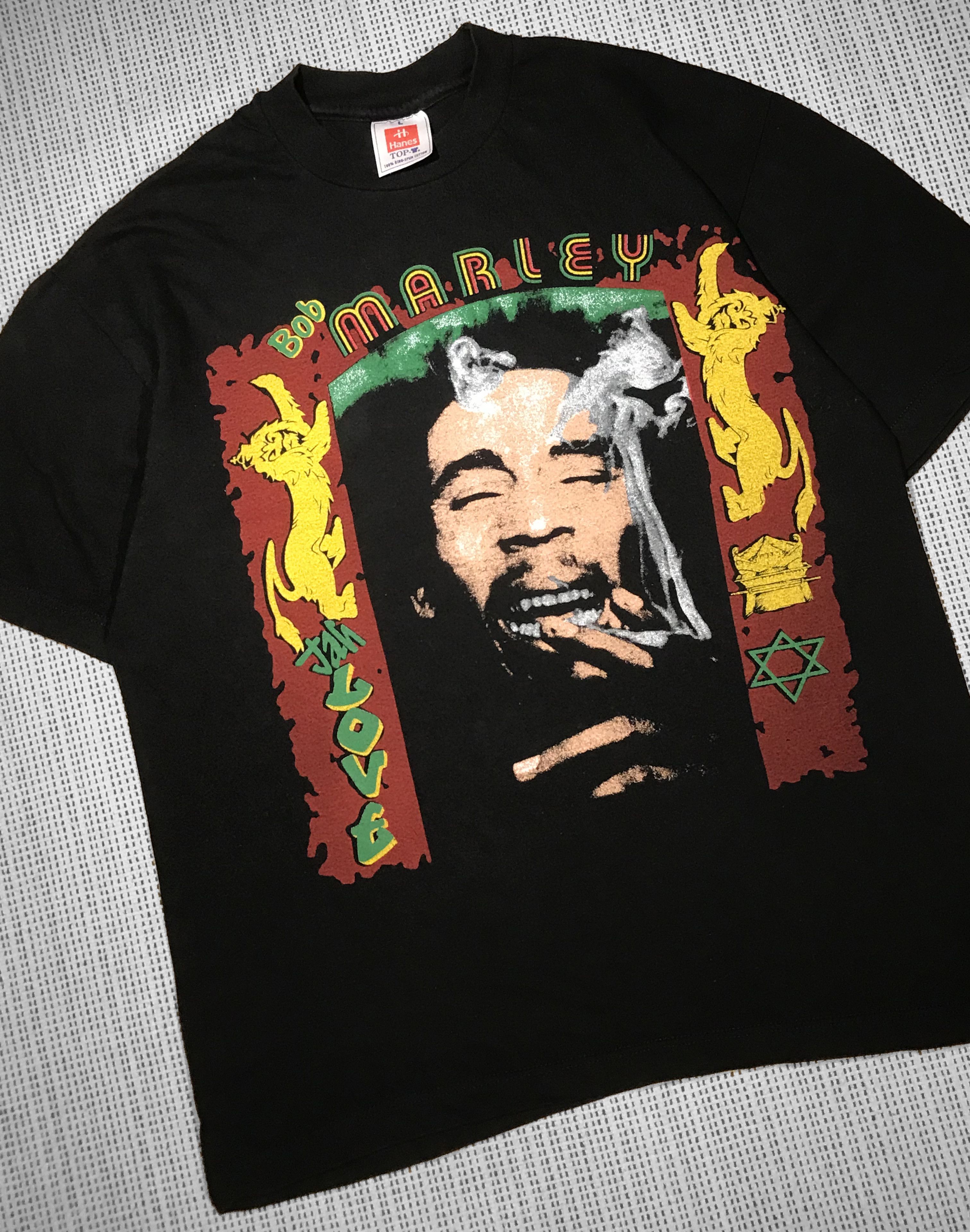 Hanes Vintage 90s “Bob Marley” T-shirt (M) Size US M / EU 48-50 / 2 - 2 Thumbnail