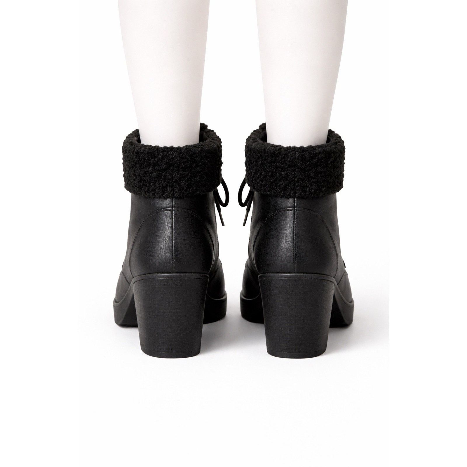 The Unbranded Brand Rouge Helium Women’s Black Lace-Up Ankle Boots Heels Size US 8.5 / IT 38.5 - 5 Thumbnail