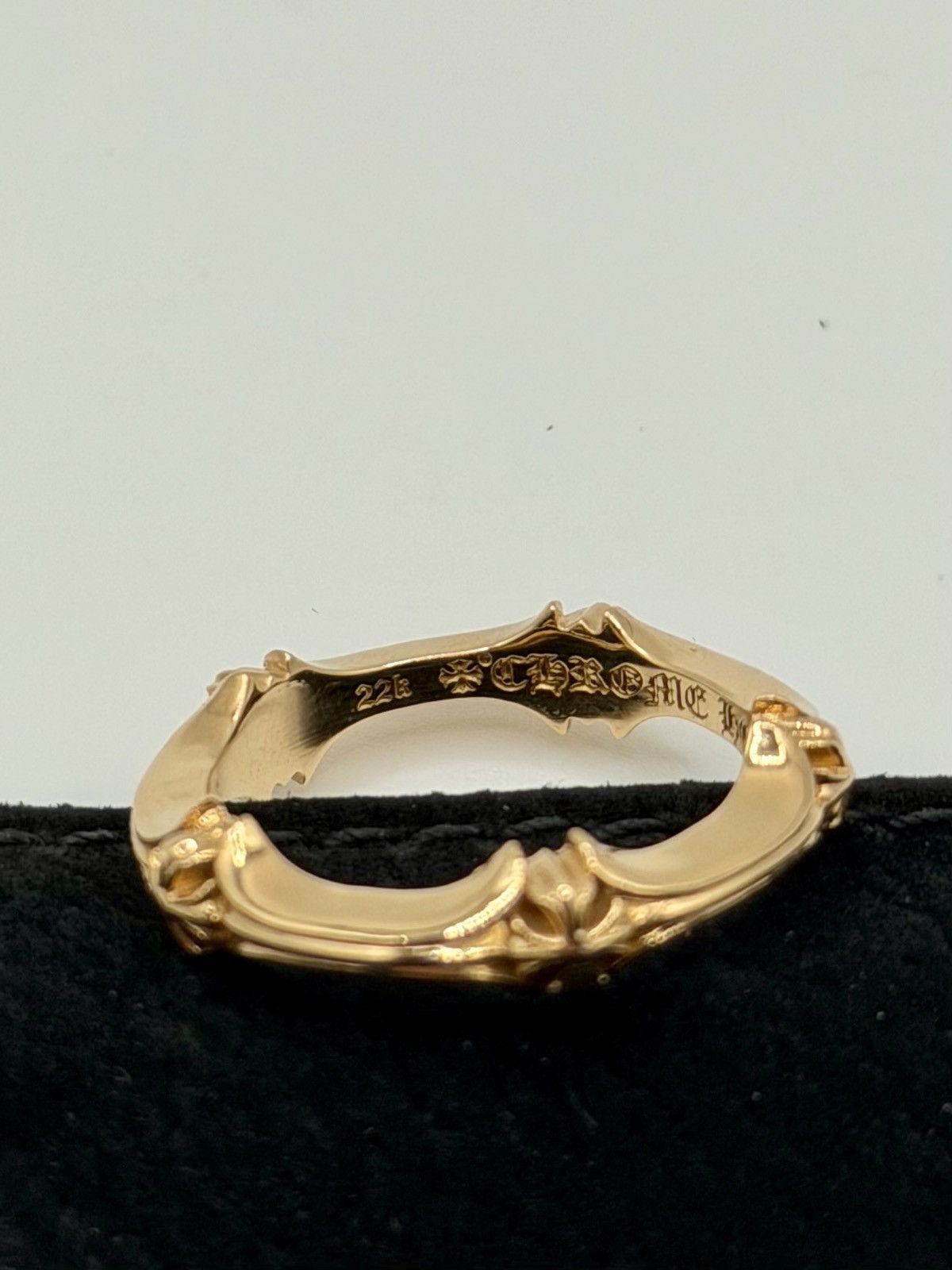 Chrome Hearts Chrome Hearts 22K Gold Bone Ring Size ONE SIZE - 3 Thumbnail