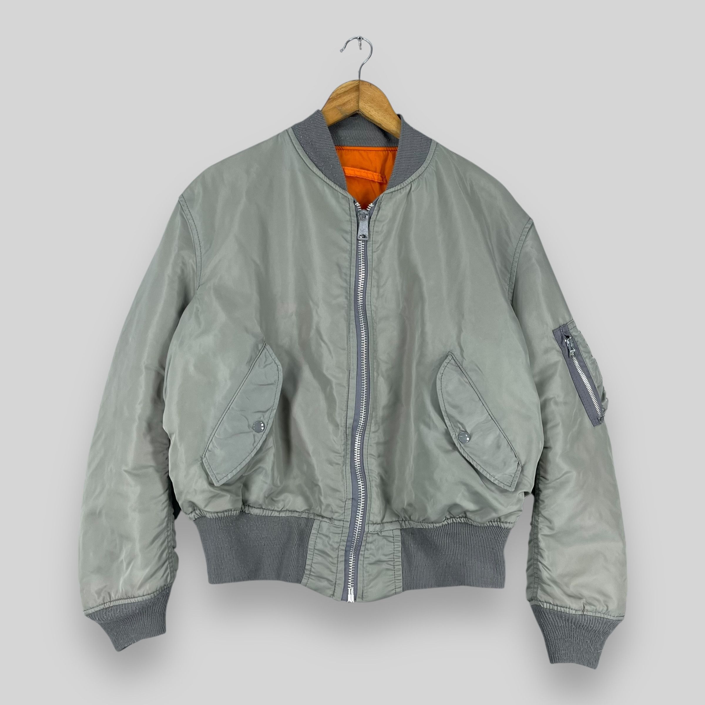 Alpha Industries Vintage 1980s ALPHA INDUSTRIES Ma-1 Bomber Flight Jacket Size US L / EU 52-54 / 3 - 1 Thumbnail