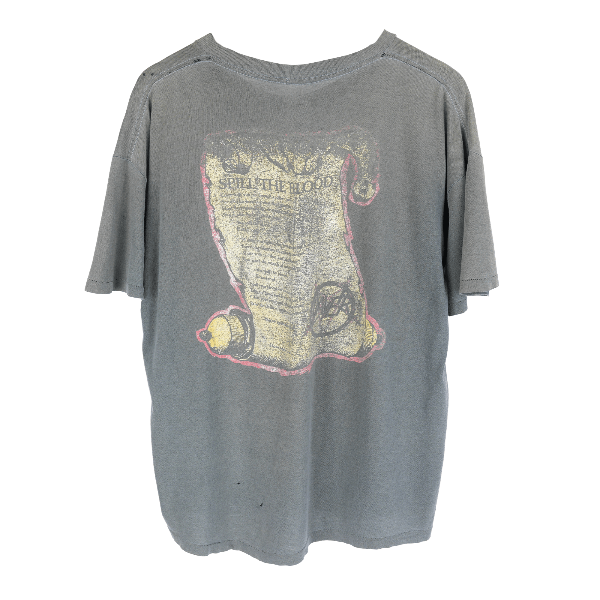 Vintage VINTAGE SLAYER SPILL THE BLOOD SCROLL TEE Size US L / EU 52-54 / 3 - 2 Thumbnail