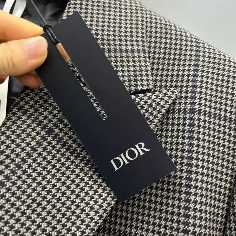 Dior Dior Thousand-bird checkered coat 2502-Nextarrow Size US M / EU 48-50 / 2 - 6 Thumbnail