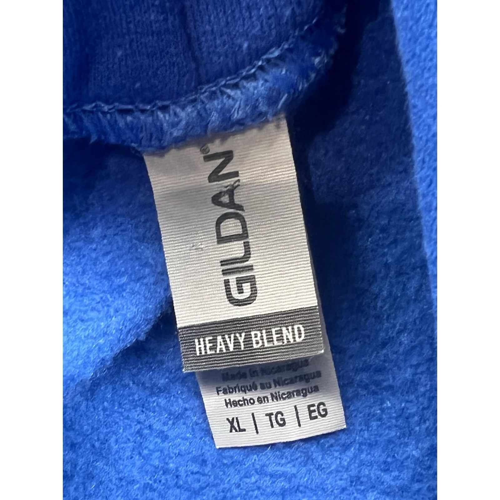 Gildan VINTAGE Clemens Buffalo Sc College Men's Blue Graphic Pullover Hoodie XL size XL? Size US XL / EU 56 / 4 - 5 Thumbnail