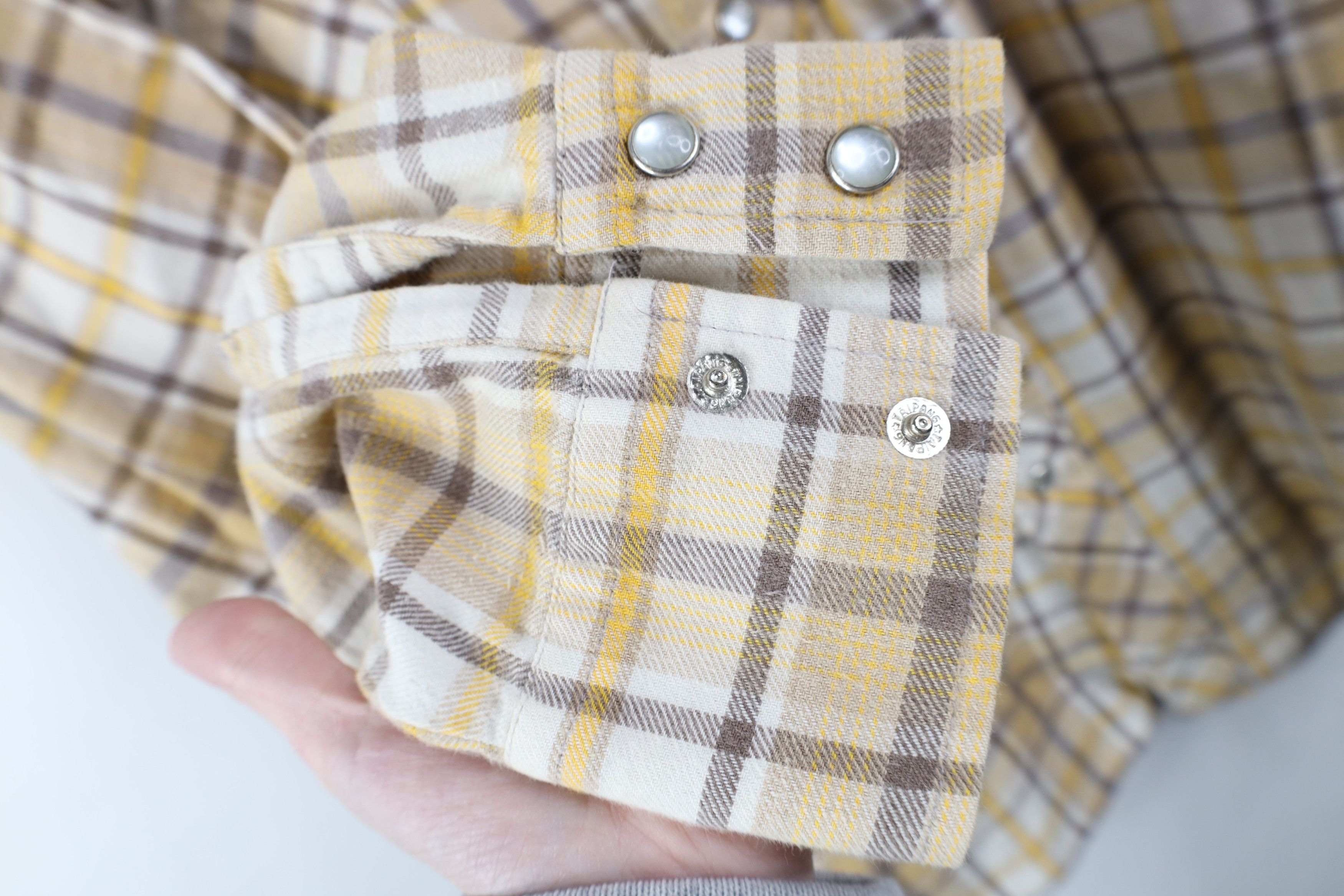 Vintage Vintage 70s Streetwear Western Flannel Snap Button Shirt Size US XL / EU 56 / 4 - 7 Thumbnail