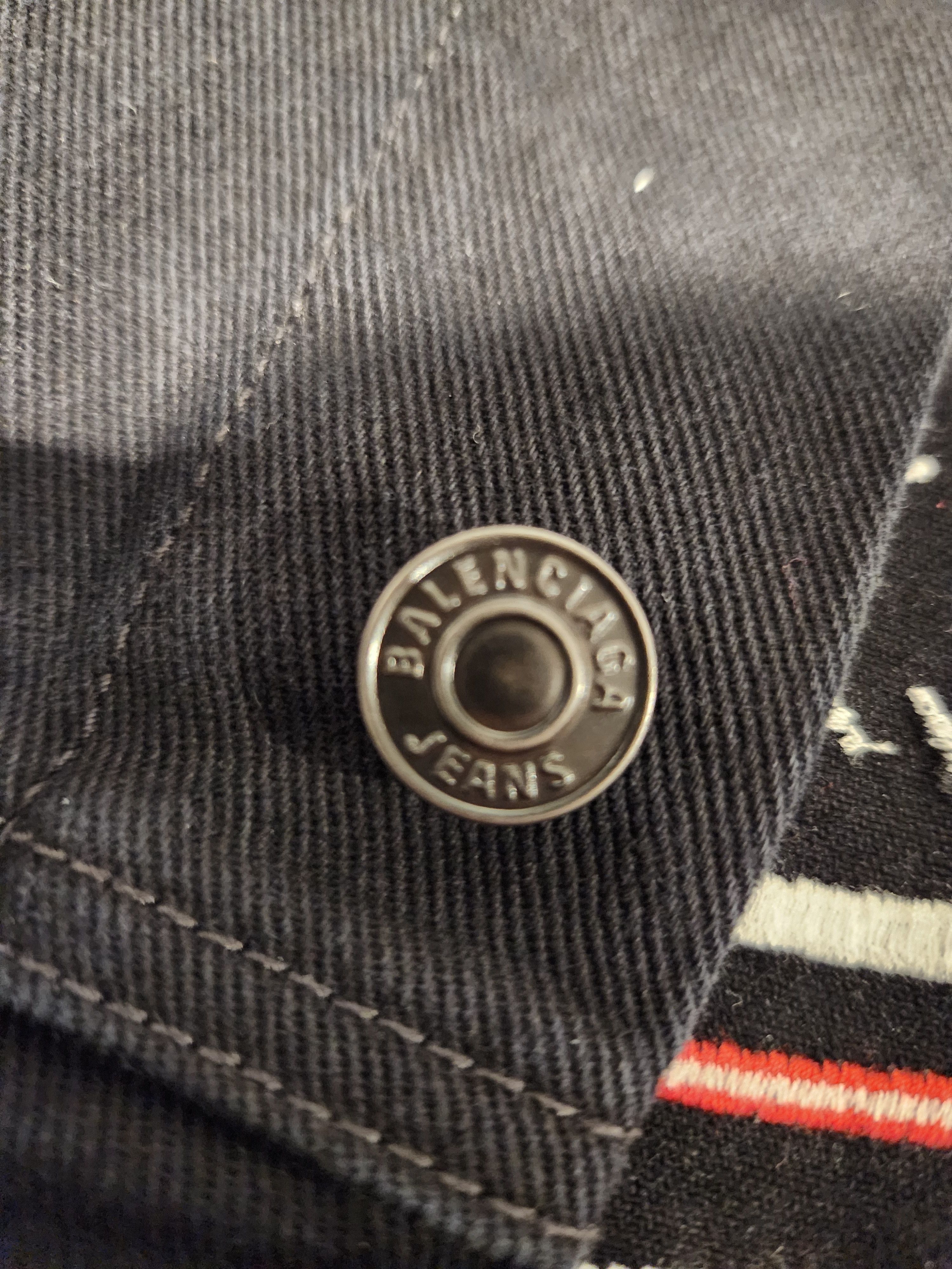 Balenciaga BALENCIAGA DENIM CAMPAIGN LOGO TAPE JACKET Size US S / EU 44-46 / 1 - 8 Thumbnail