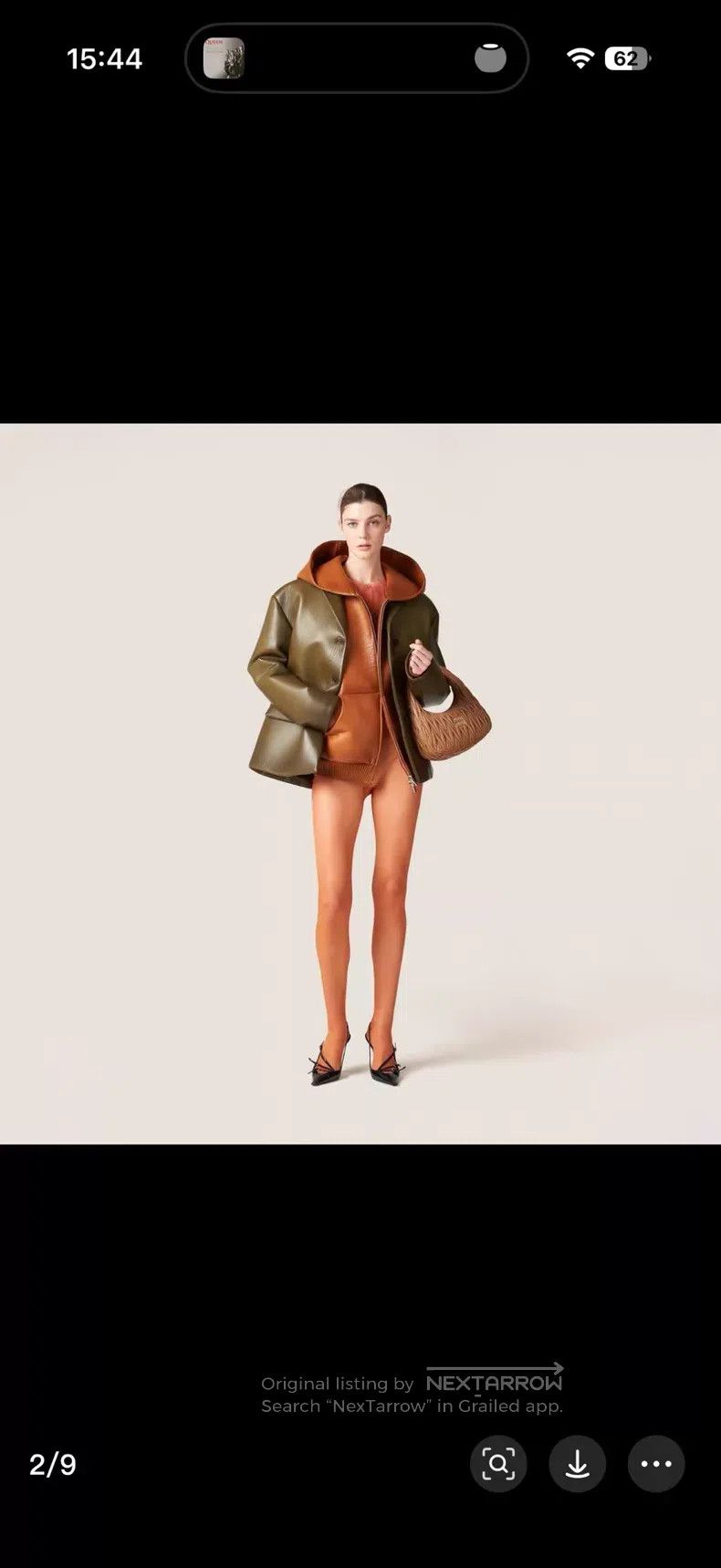 Miu Miu Miu Miu Leather Blazer Jacket Size US XS / EU 42 / 0 - 8 Thumbnail