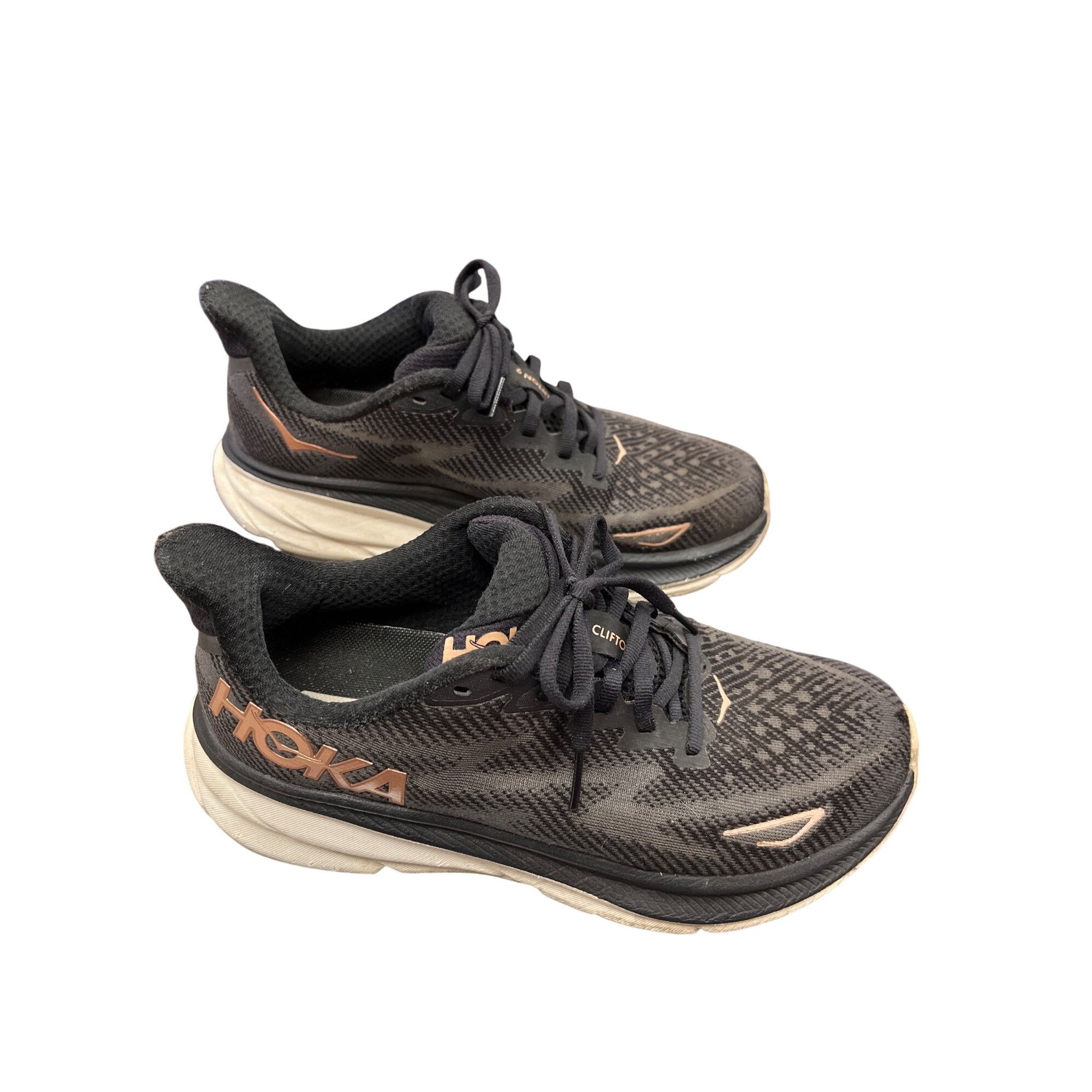 Hoka Hoka Clifton 9 wms black running walking sneakers sz 7.5B SK Size US 7.5 / IT 37.5 - 3 Thumbnail