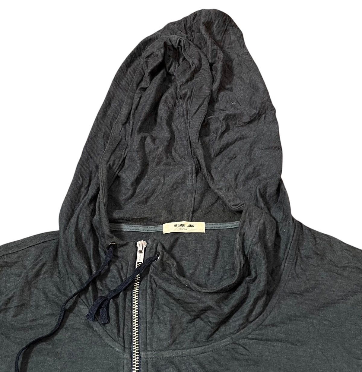 Helmut Lang Helmut lang lightweight zip up dark grey hoodie Size US M / EU 48-50 / 2 - 3 Thumbnail
