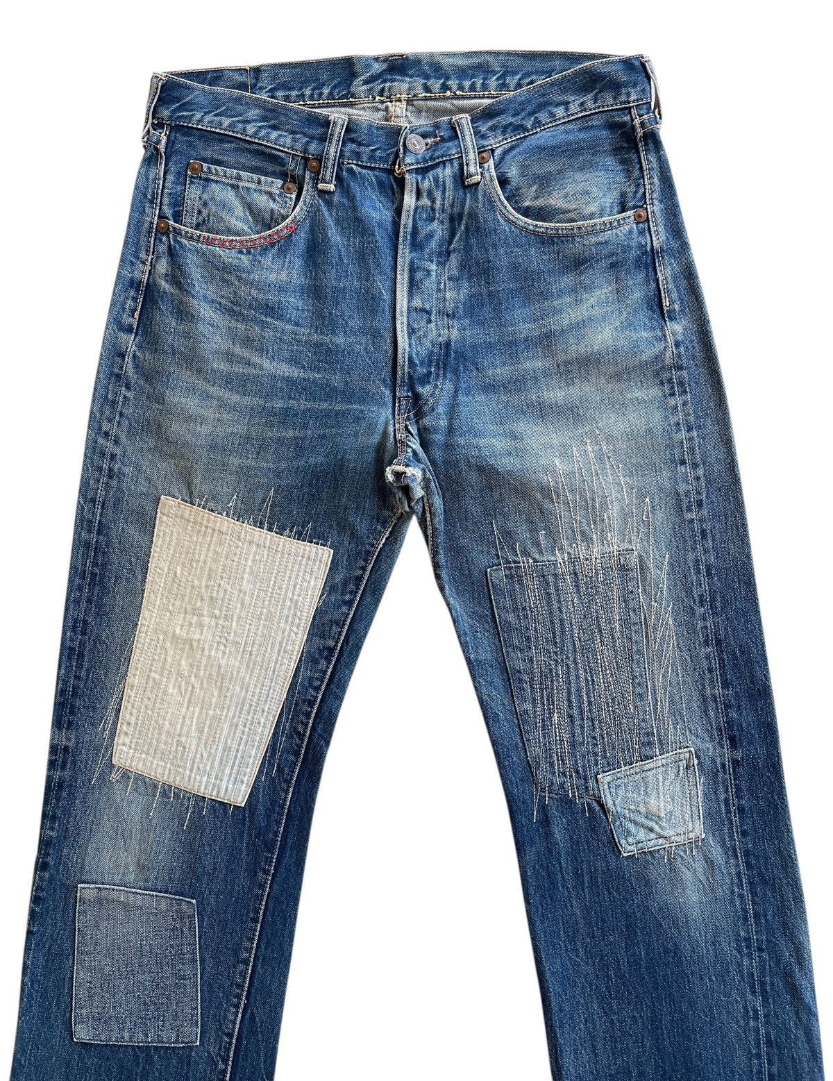 The Real McCoy's Joe McCOY Patchwork Selvedge Denim Size US 32 / EU 48 - 2 Thumbnail