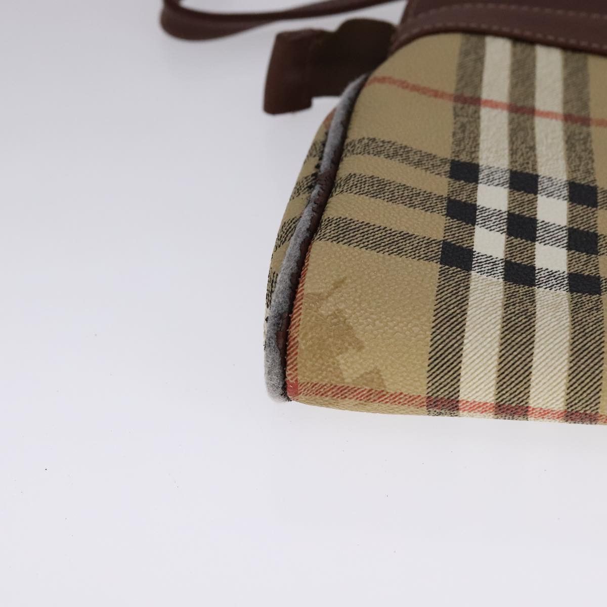 Burberry Burberry Nova Check Shoulder Bag Pvc Beige Brown Gold Size ONE SIZE - 9 Thumbnail
