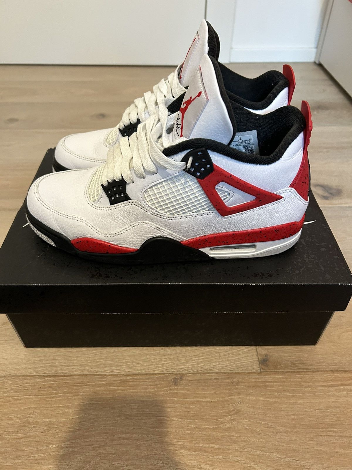 Nike Jordan 4 Retro Red Cement Size US 9.5 / EU 42-43 - 3 Thumbnail