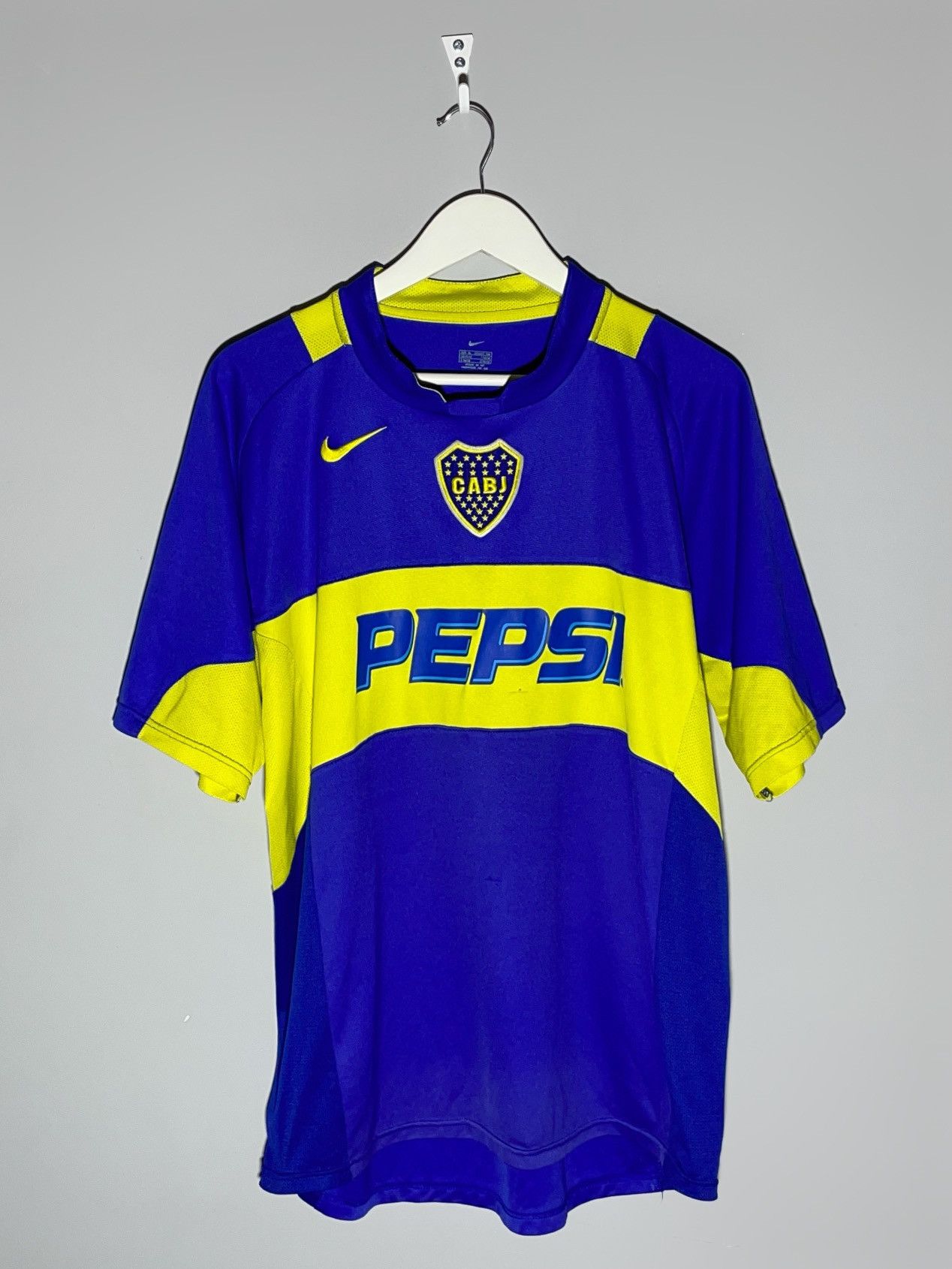 Nike Boca Juniors Nike 2004/05 Y2k Centre Logo Football Shirt Size US XL / EU 56 / 4 - 1 Thumbnail