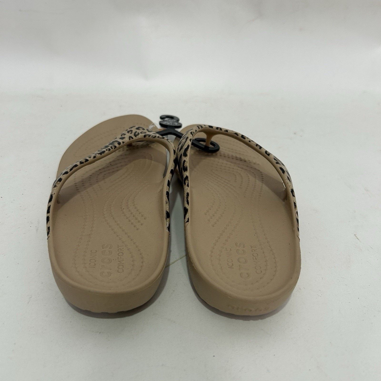 Crocs Crocs Kadee II Flip Flop Sandals "Leopard Gold" Size US 6 / IT 36 - 4 Thumbnail
