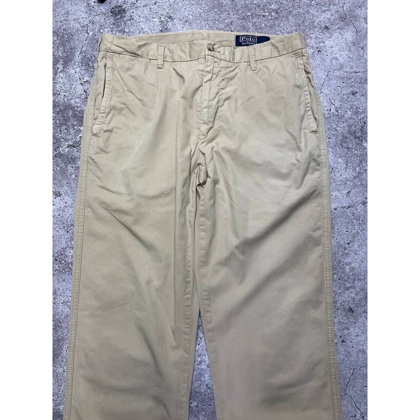 Polo Ralph Lauren Vintage Polo Ralph Lauren Chino Pants Beige Straight Classic Size US 34 / EU 50 - 2 Thumbnail