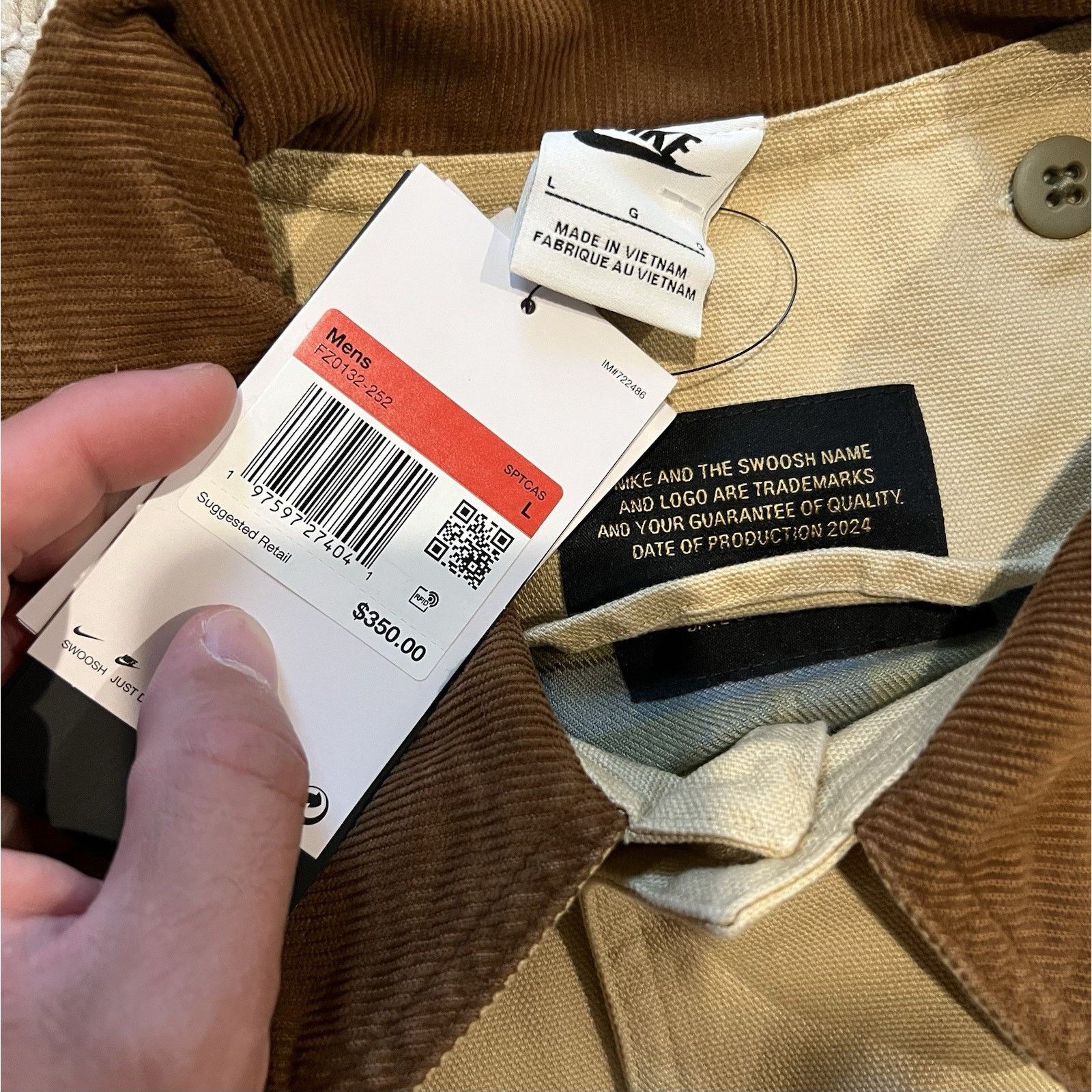 Nike Nike Life Flannel-Lined Barn Coat Sesame Work Jacket Large Size US L / EU 52-54 / 3 - 12 Thumbnail