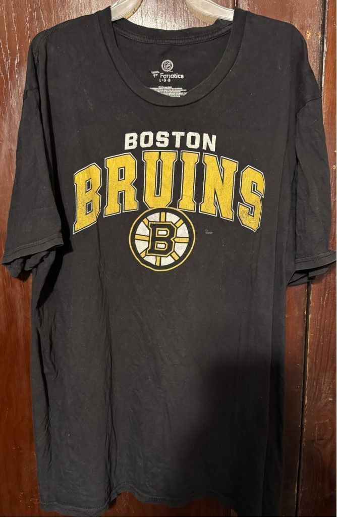 NHL Boston Bruins Fanatics Short Sleeve Black T-Shirt Men's Sz L Size US L / EU 52-54 / 3 - 1 Preview