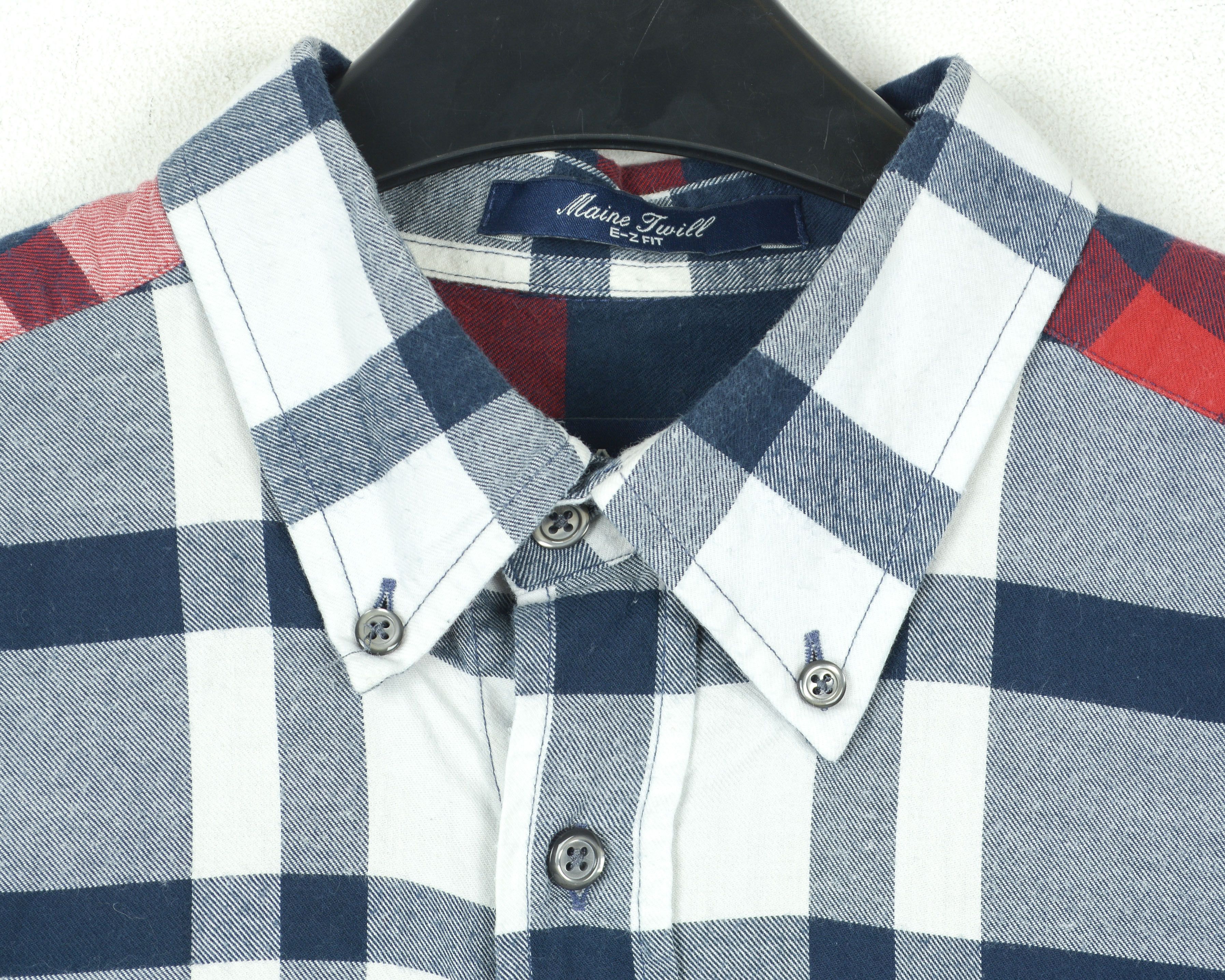 Gant Men Casual M Fit Long Sleeved Formal Shirt Checked Blue Red Size US M / EU 48-50 / 2 - 3 Thumbnail