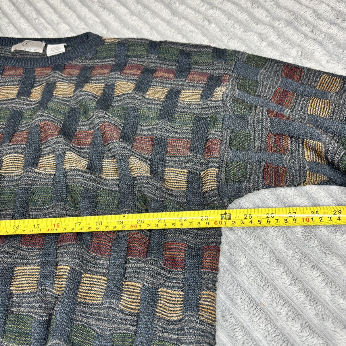 Farah Farah Mens 2xL VTG 90s Textured Multicolored KnitSweater Size US XXL / EU 58 / 5 - 4 Thumbnail