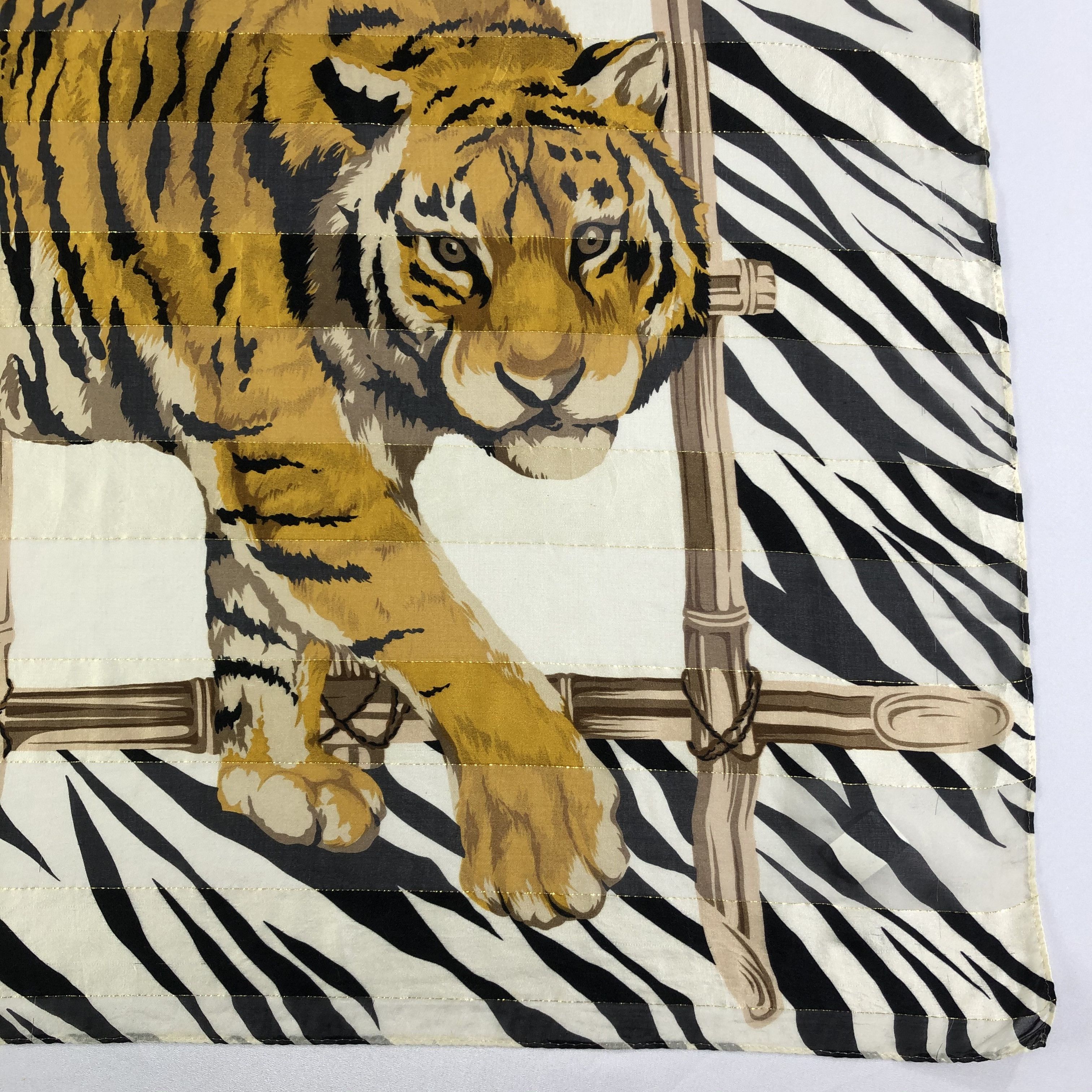 Vintage Vintage Silk Scarf Size ONE SIZE - 4 Thumbnail