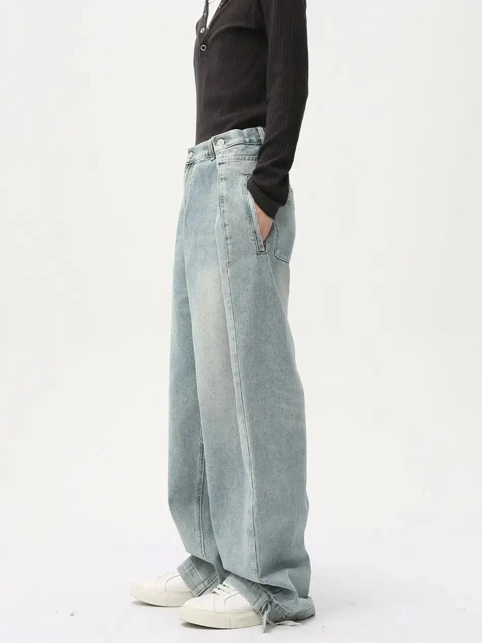 Japanese Brand Retro high street straight leg jeans Size US 32 / EU 48 - 2 Thumbnail