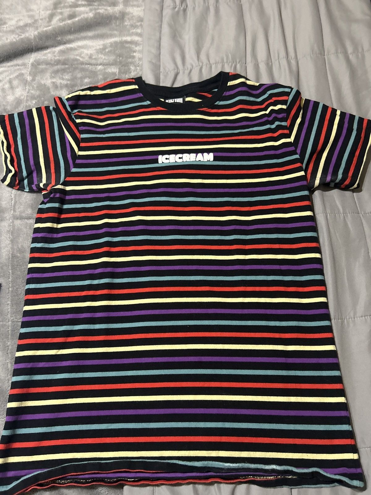 Icecream IceCream Multi Color Striped Tee Size US M / EU 48-50 / 2 - 2 Thumbnail