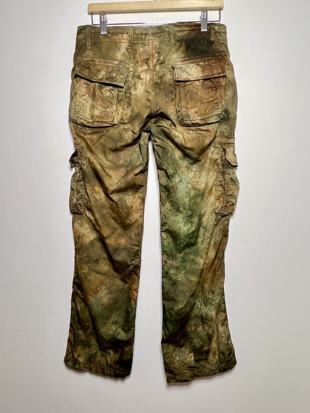 Giorgio Armani giorgio armani tie dye cargo camo multipocket army pants Size US 31 - 2 Thumbnail