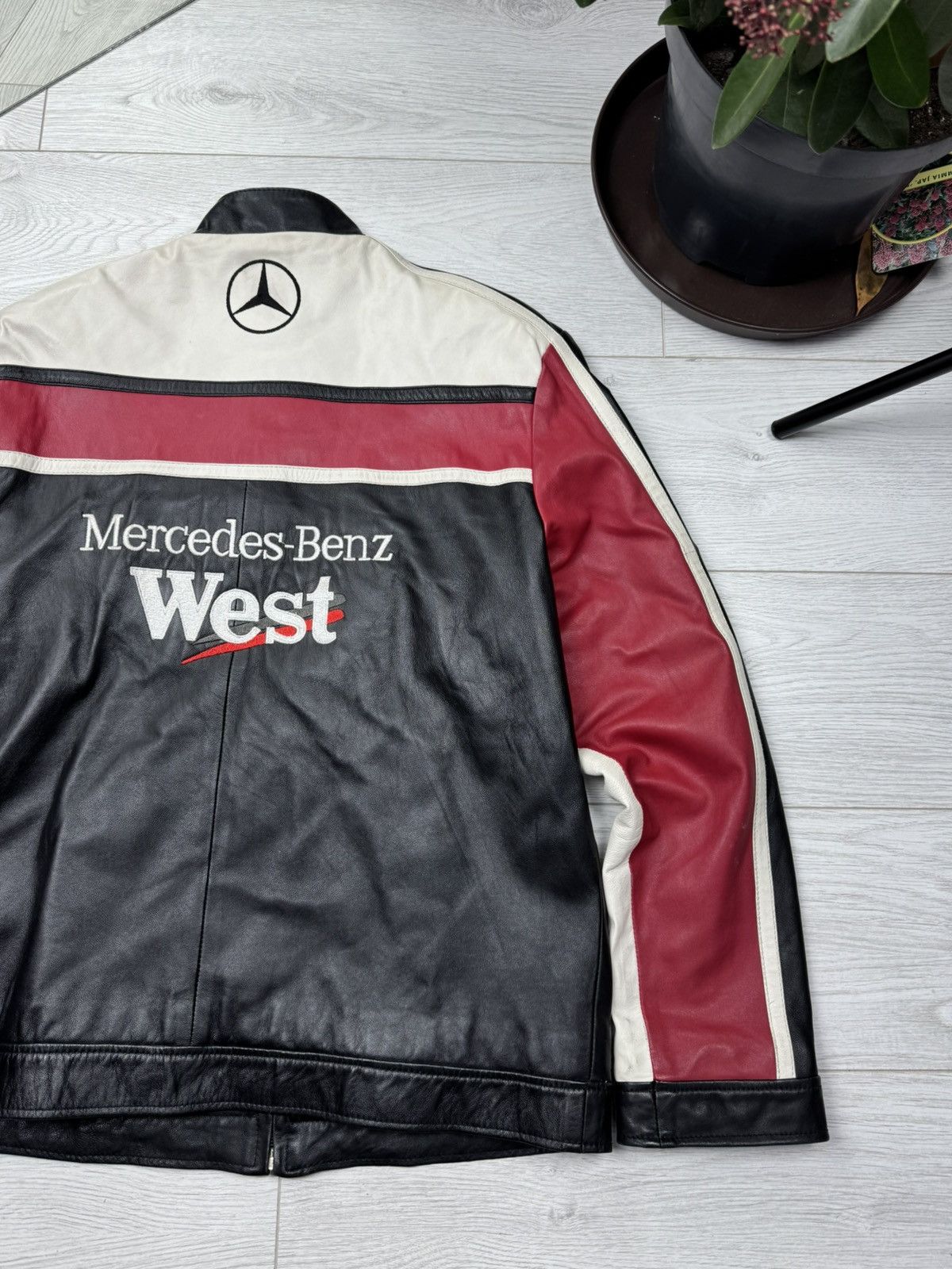 Mercedes-Benz Vintage Mercedes-Benz West Leather Jacket,McLaren Team Size US XL / EU 56 / 4 - 9 Thumbnail