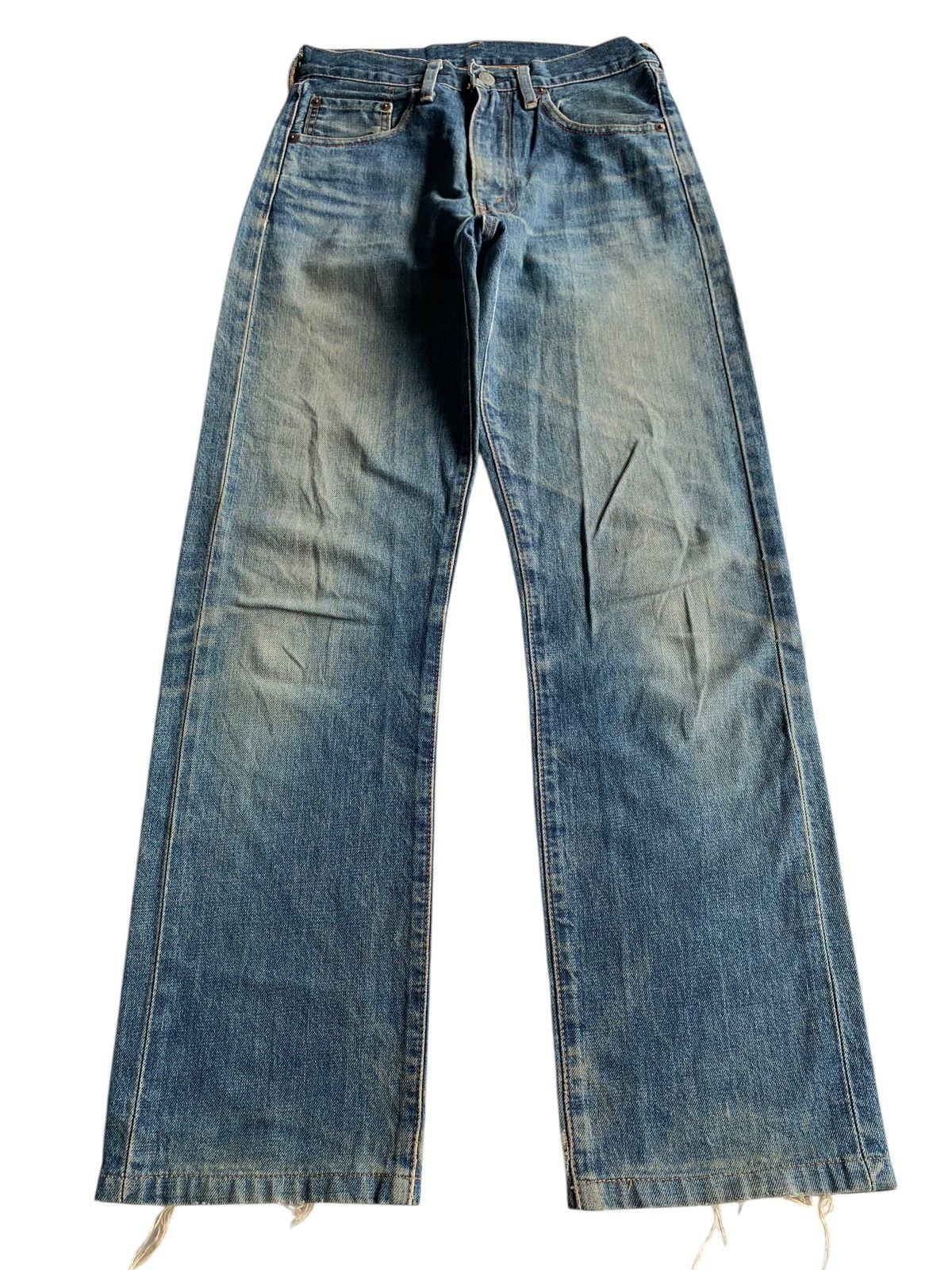 Levi's VINTAGE LEVIS BIG E SELVEDGE 502 XX DISTRESSED DENIM Size US 27 - 3 Thumbnail