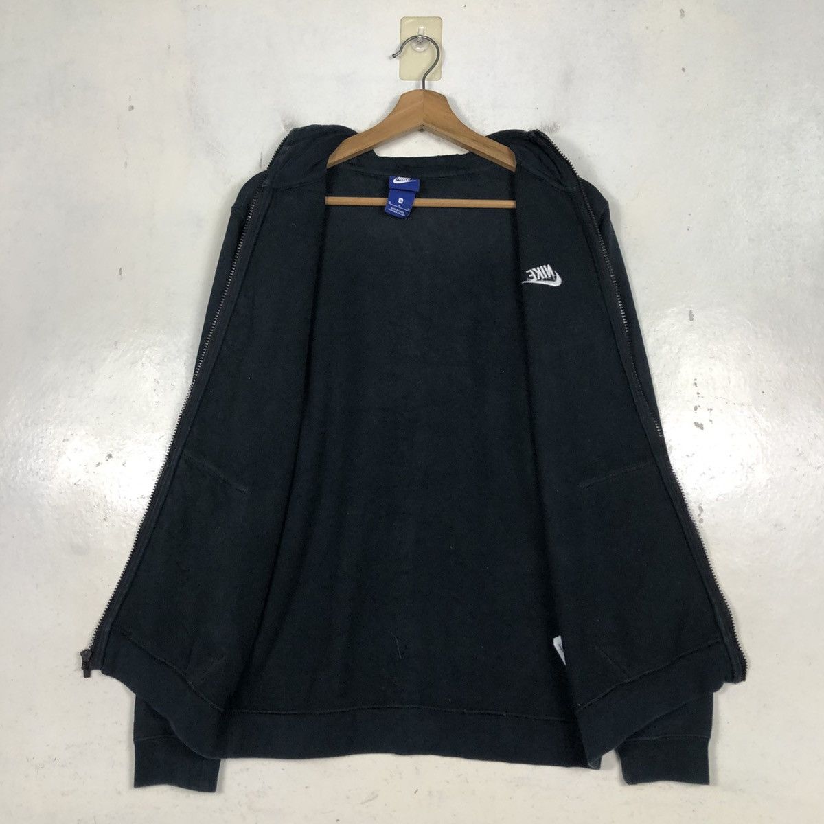 Nike 📌Rich Black Zipper Hoodie Jacket Nike Small Pony Size US M / EU 48-50 / 2 - 16 Thumbnail