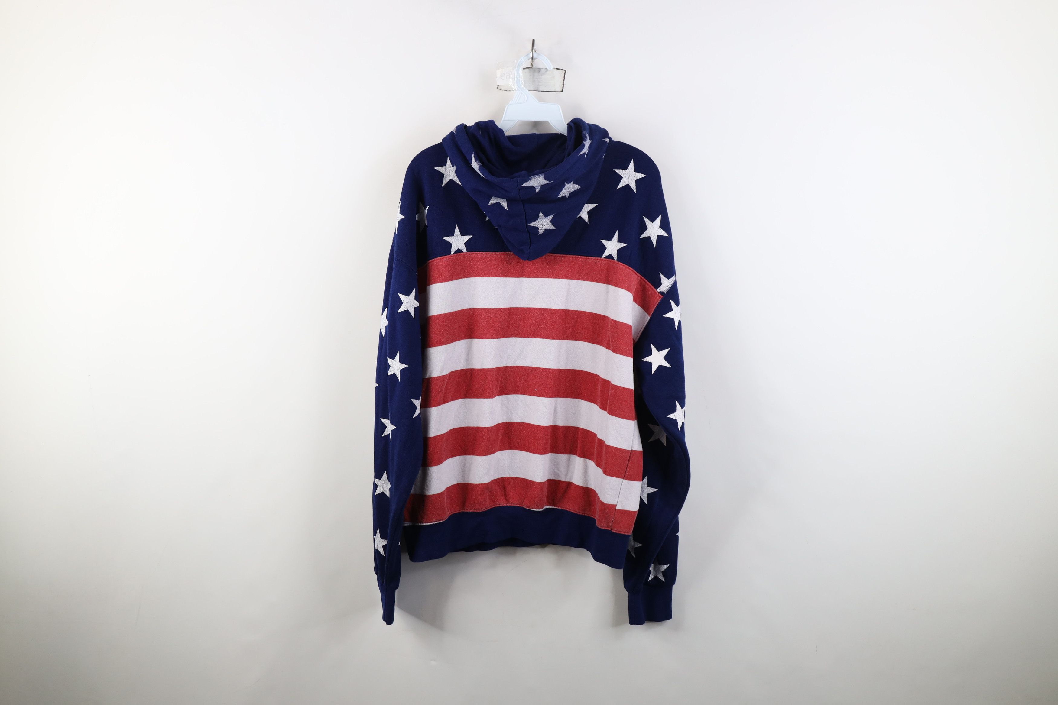 Vintage Vintage 90s Y2K Streetwear USA Flag Washington DC Hoodie Size US L / EU 52-54 / 3 - 14 Thumbnail