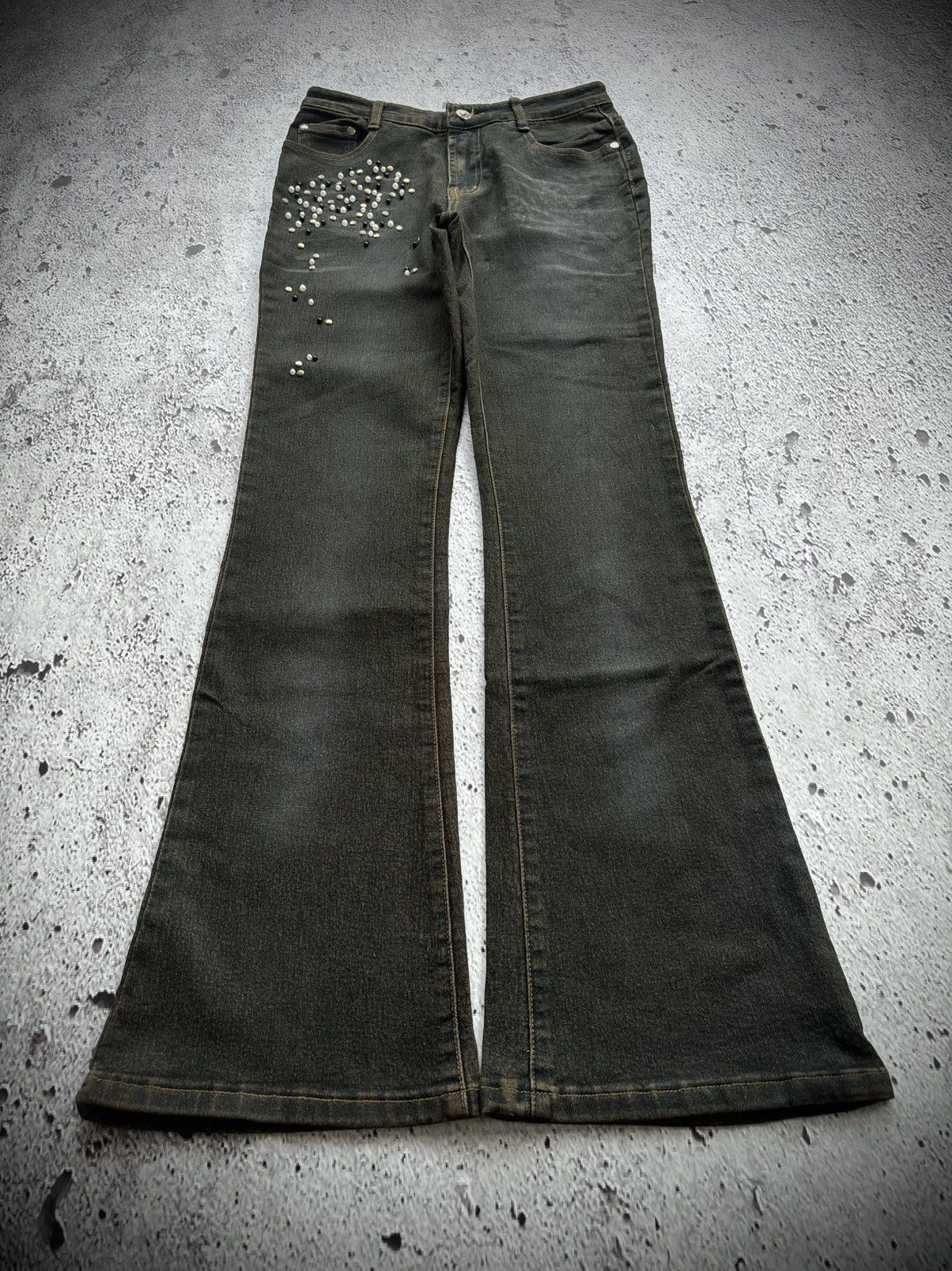Tornado Mart 2000's Flare Haphazird Bootcut tornado style pants Size 27" / US 4 / IT 40 - 1 Thumbnail