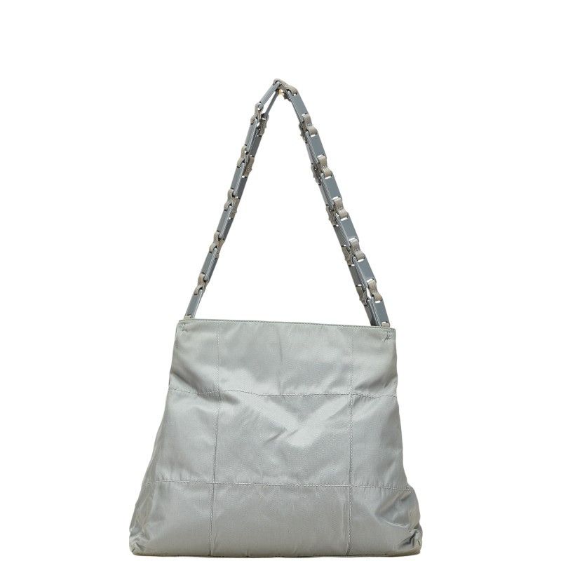 Prada Prada Prada Triangle Logo Plate Nylon Leather Tote Bag Leather Tote Bag B8851 Size ONE SIZE - 1 Thumbnail