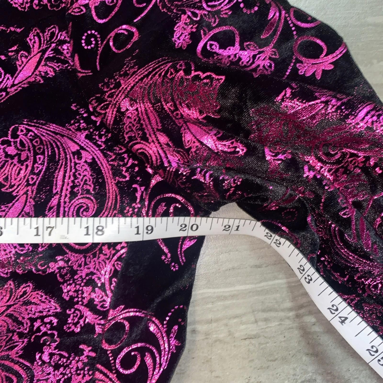 Other Mage Male Men Suit Jacket Size Medium Purple Pink Paisley Size 38R - 4 Thumbnail