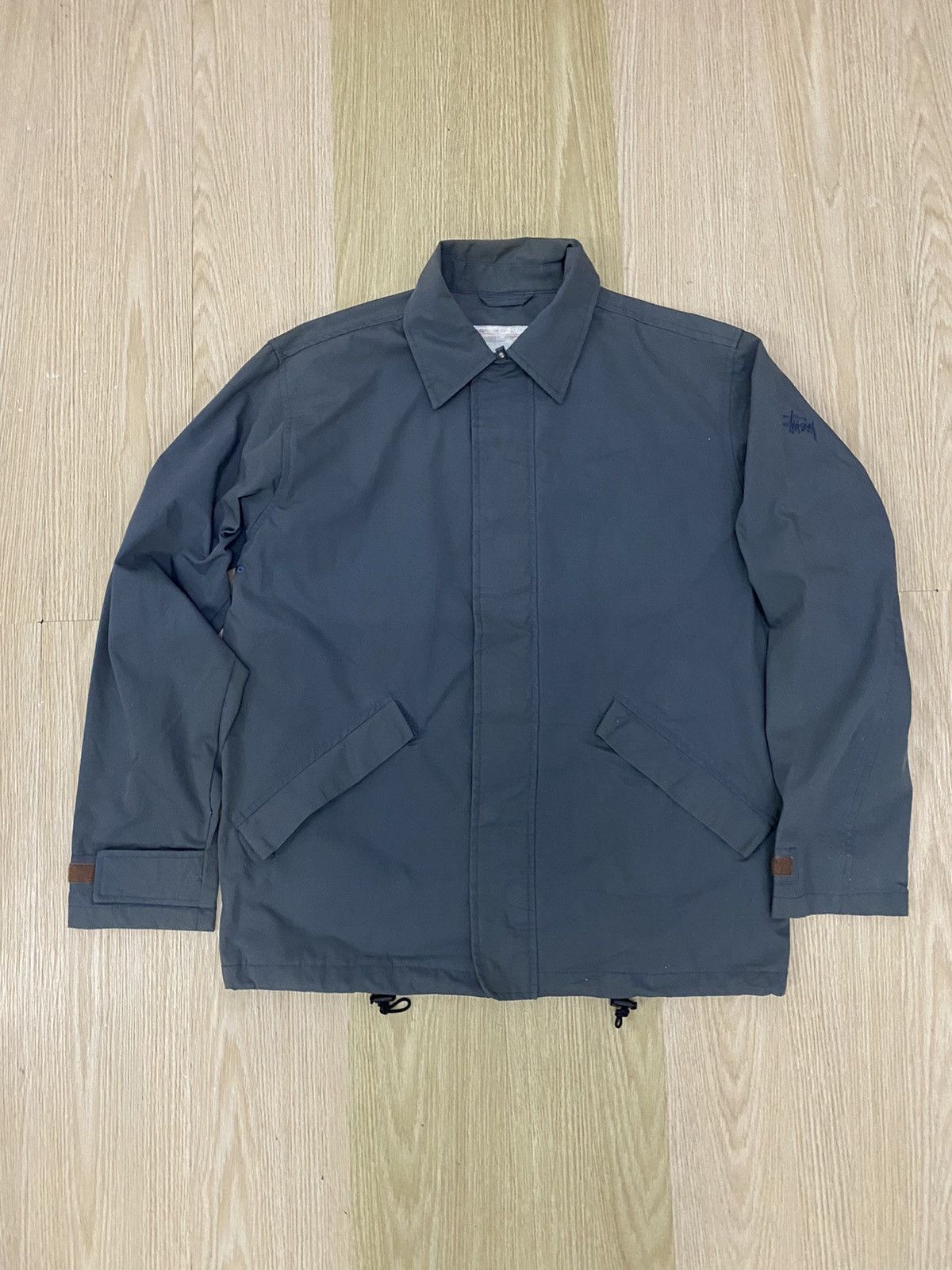 image of Vintage Stussy International Jacket in Blue, Men's (Size Medium)