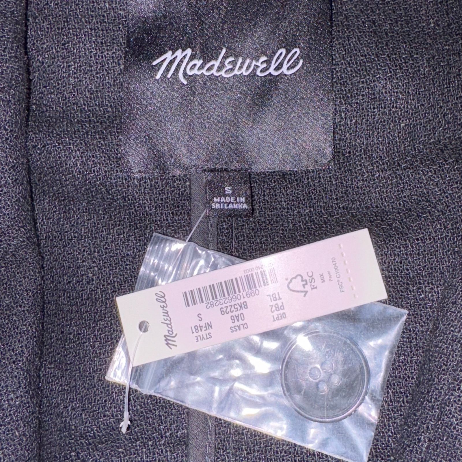 Madewell Madewell Women’s Linen Blend Blazer Jacket Black Small NWT Size S / US 4 / IT 40 - 6 Thumbnail
