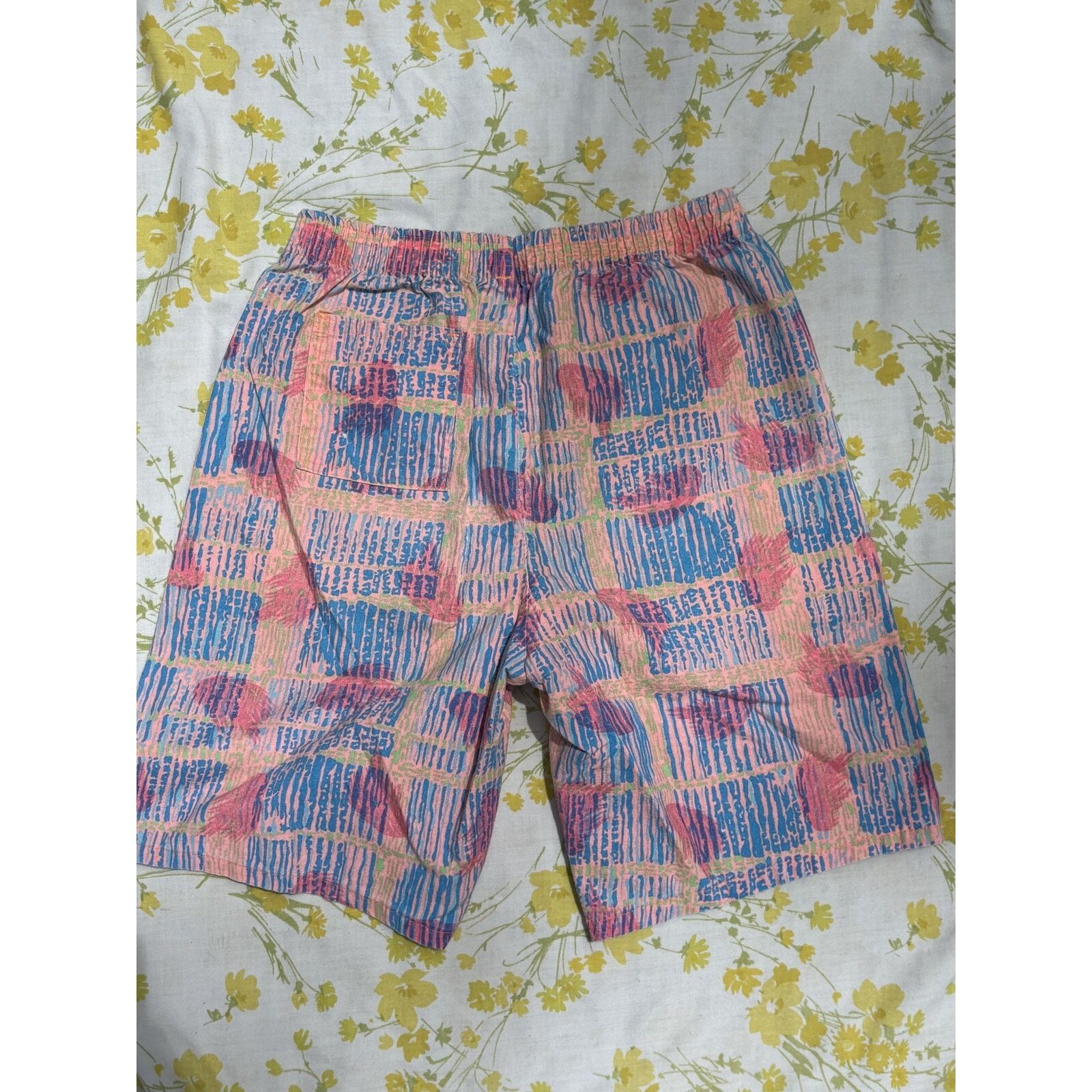 Vintage VTG 80S PATTERNED DRAWSTRING PARTY SHORTS Size 24" / US 00 / IT 34 - 2 Thumbnail