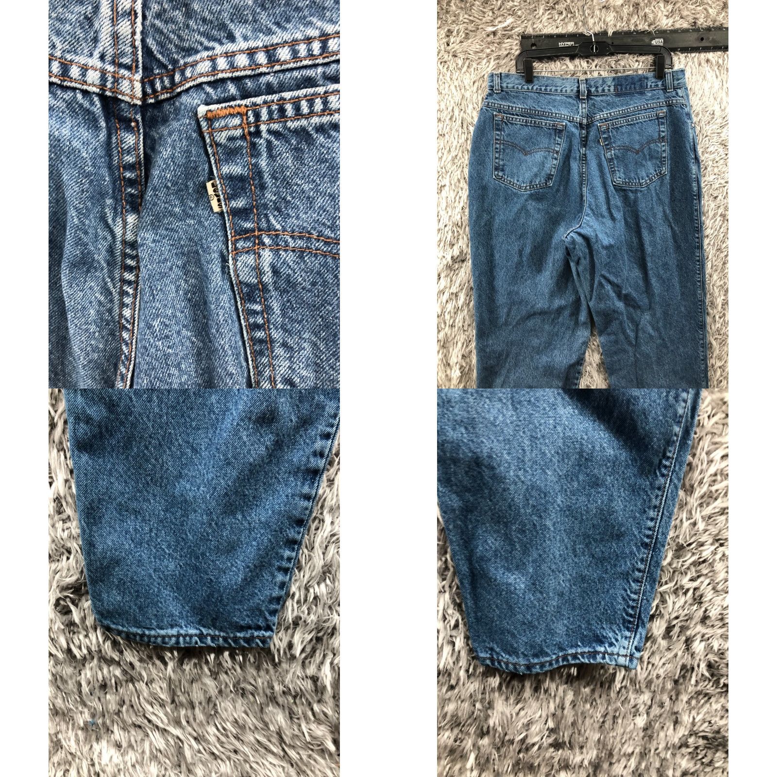 Levi's VINTAGE Levi's Jeans Size 22 34x30 Womens Blue High Rise Taper Mom Levi's 500 Series Regular Denim 5-Pocket Mens Womens Girls Size 40" / US 18 - 8 Thumbnail