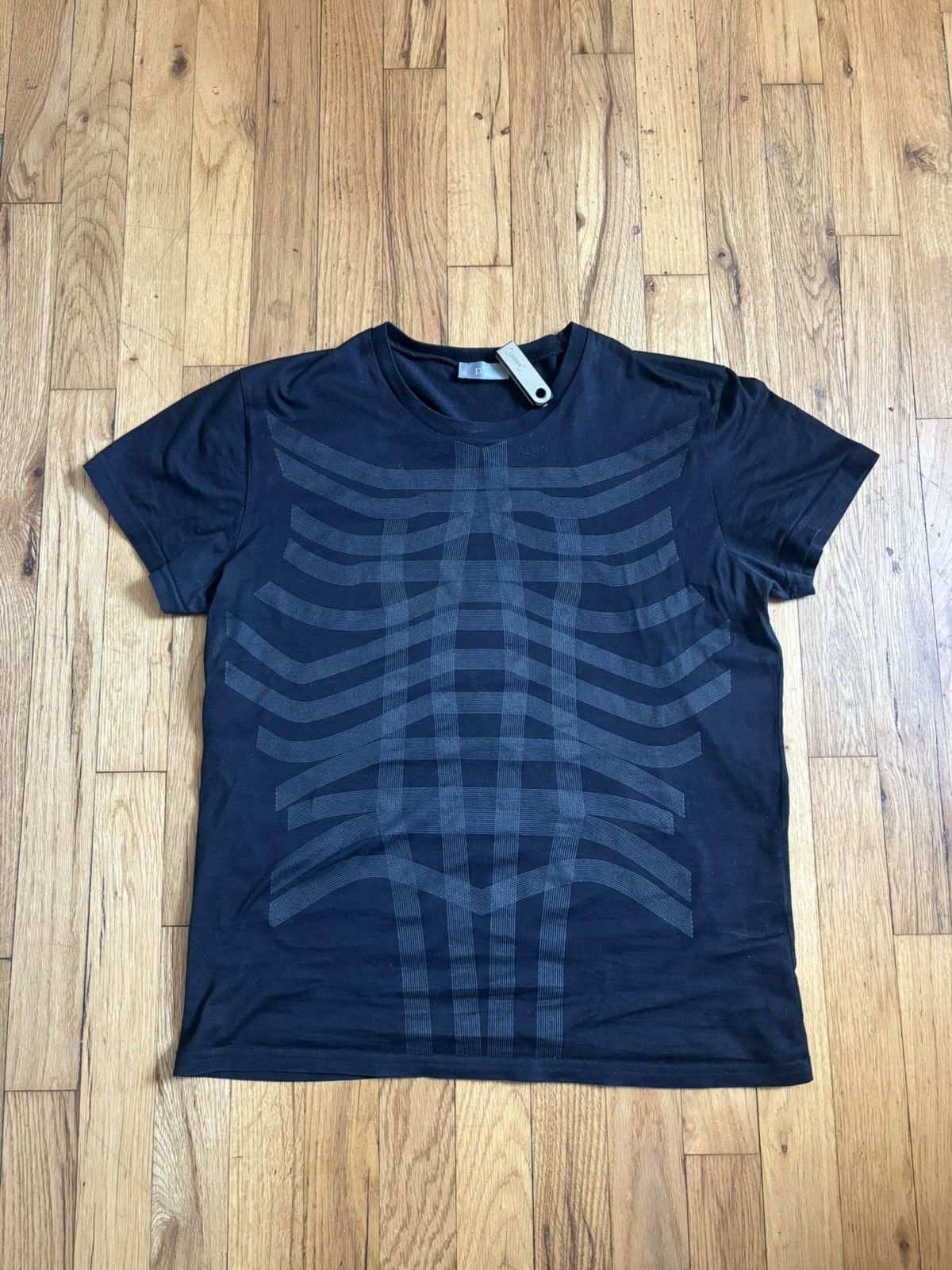 Dior × Hedi Slimane Dior Homme SS04 “Strip” Robot motif T-shirt