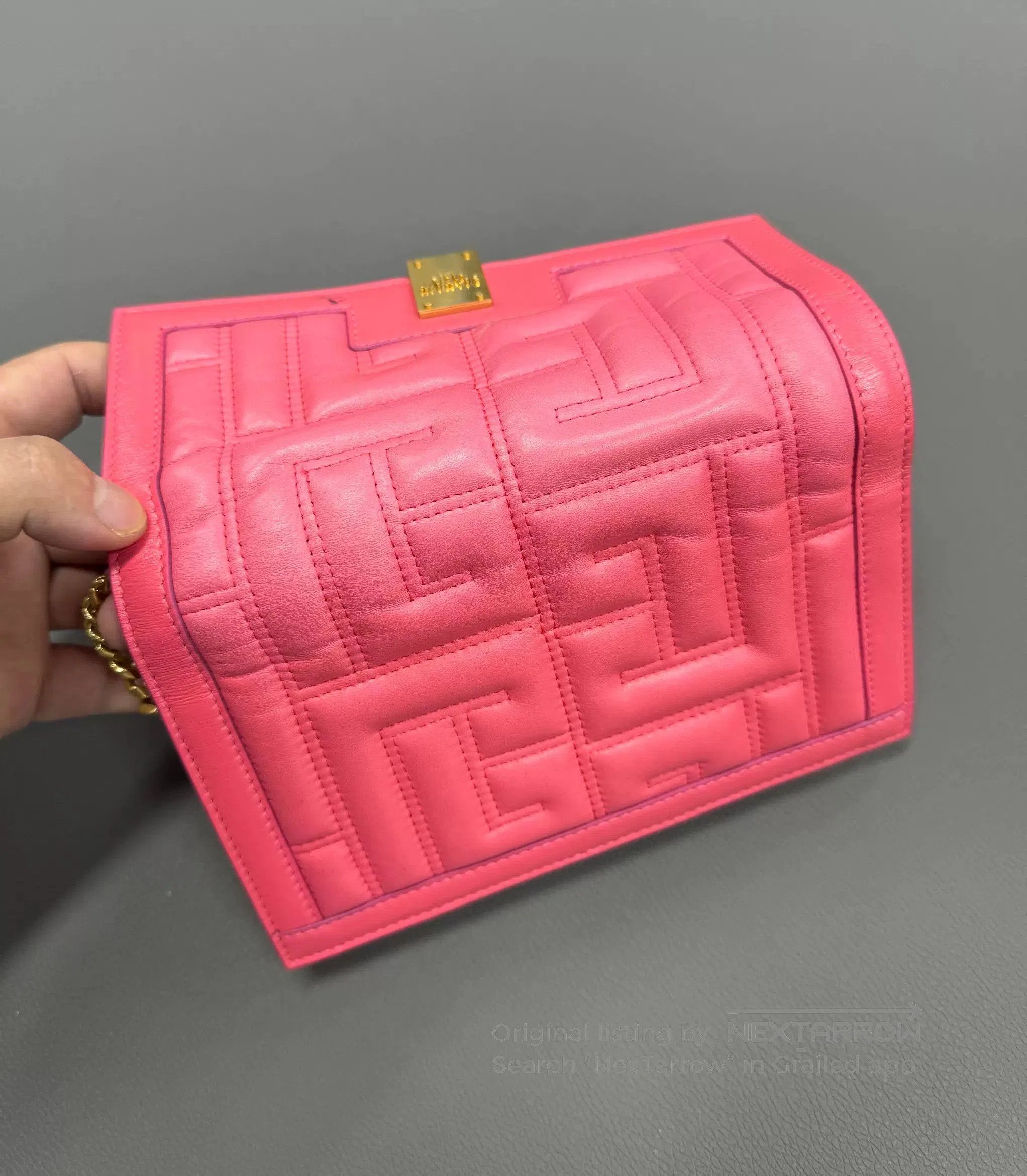 Balmain Balmain Quilted Chain Crossbody Bag. Size ONE SIZE - 6 Thumbnail