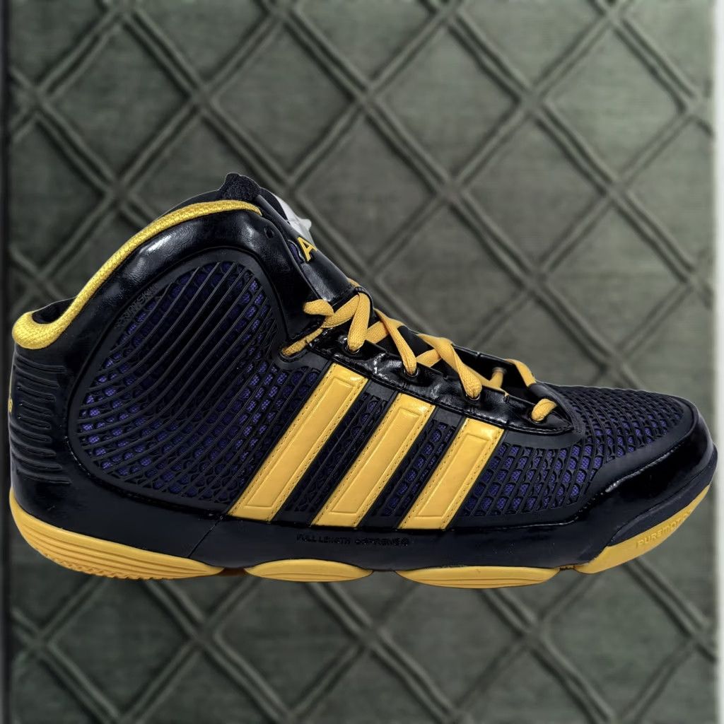 Adidas Adidas AS SMU Adipure Mono Basketball Shoes Men Black Gold Sneakers - 15 Size US 15 / EU 48 - 1 Thumbnail