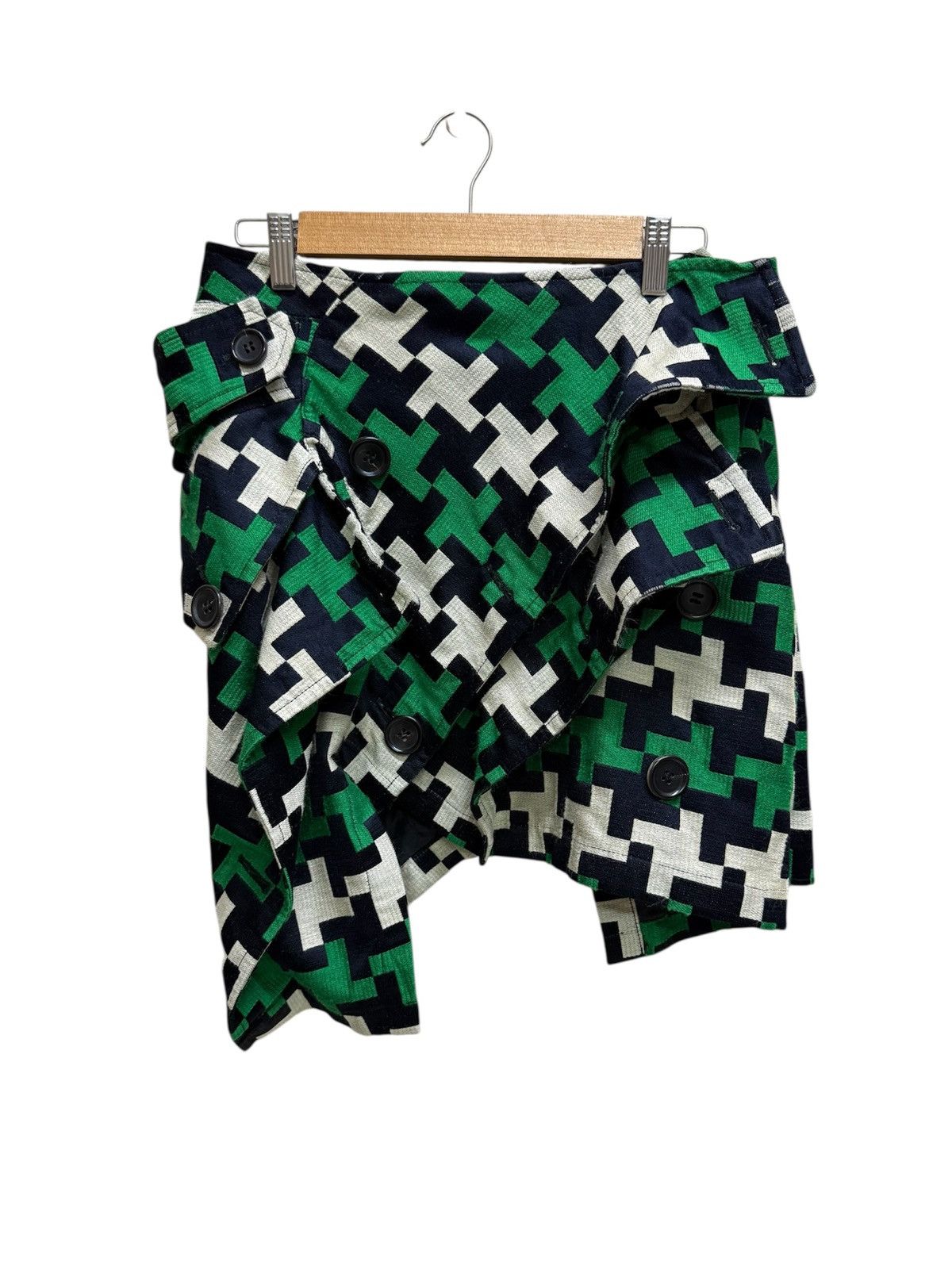 Comme des Garcons Junya Watanabe Comme Des Garcons Ad2005 Wool Panel Skirt Size 29" - 1 Thumbnail