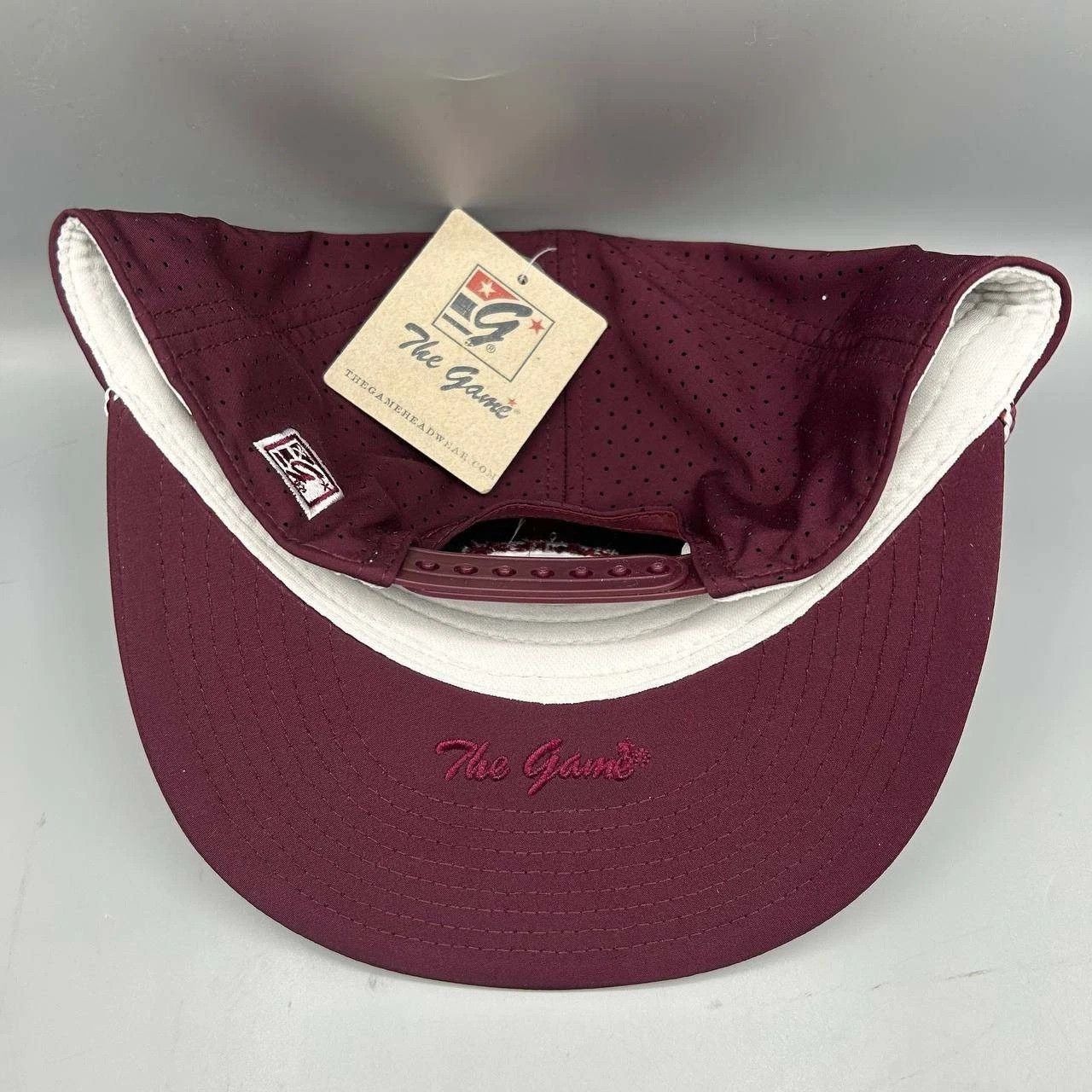 The Game Vintage Mississippi State Bulldogs Hat Men Red Snap Back Cap Size ONE SIZE - 5 Thumbnail