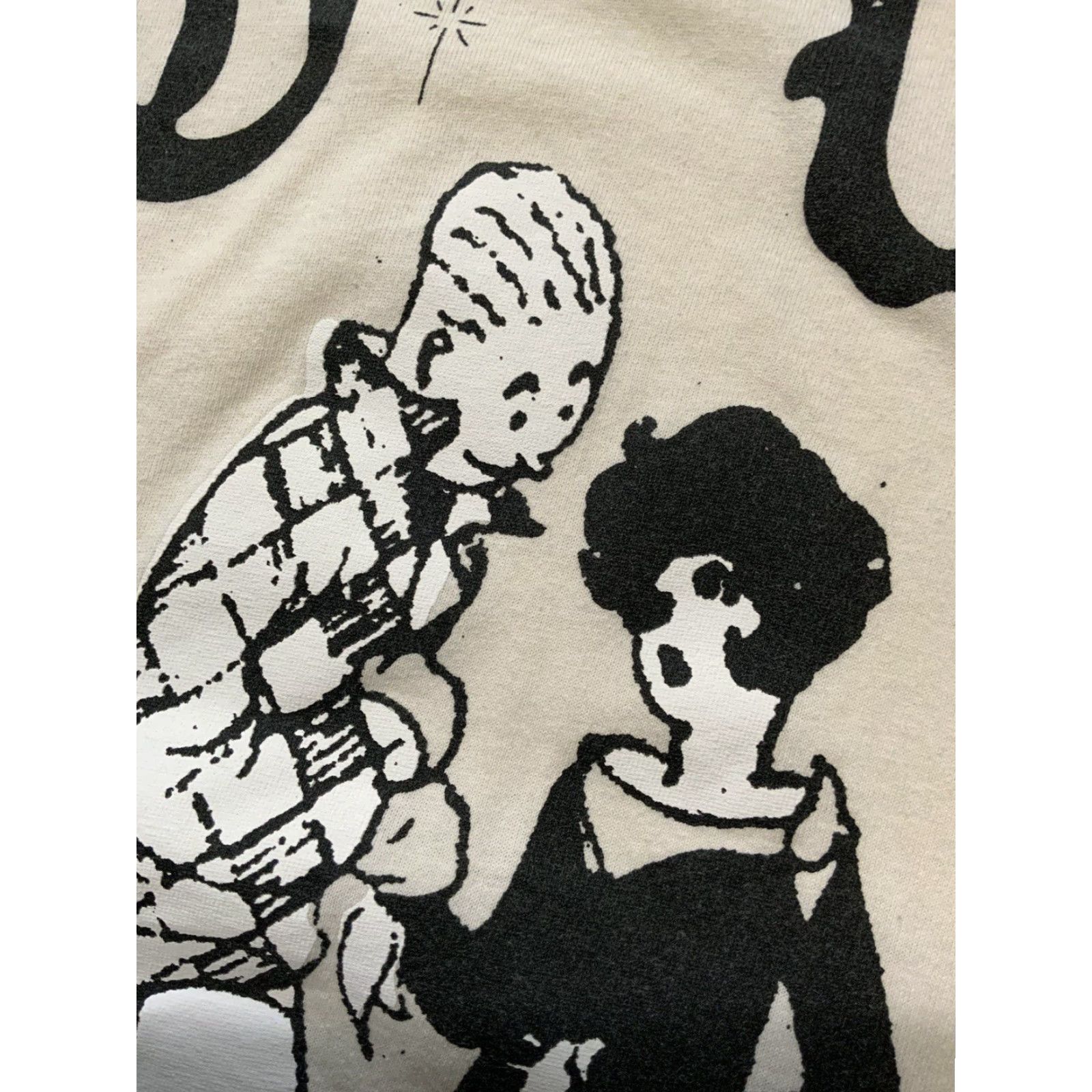 Vintage VINTAGE 4 Hunnid YG Fourever A Player Four Graphic Natural S/S Crewneck T-Shirt Sz. M Mens Size US M / EU 48-50 / 2 - 6 Thumbnail