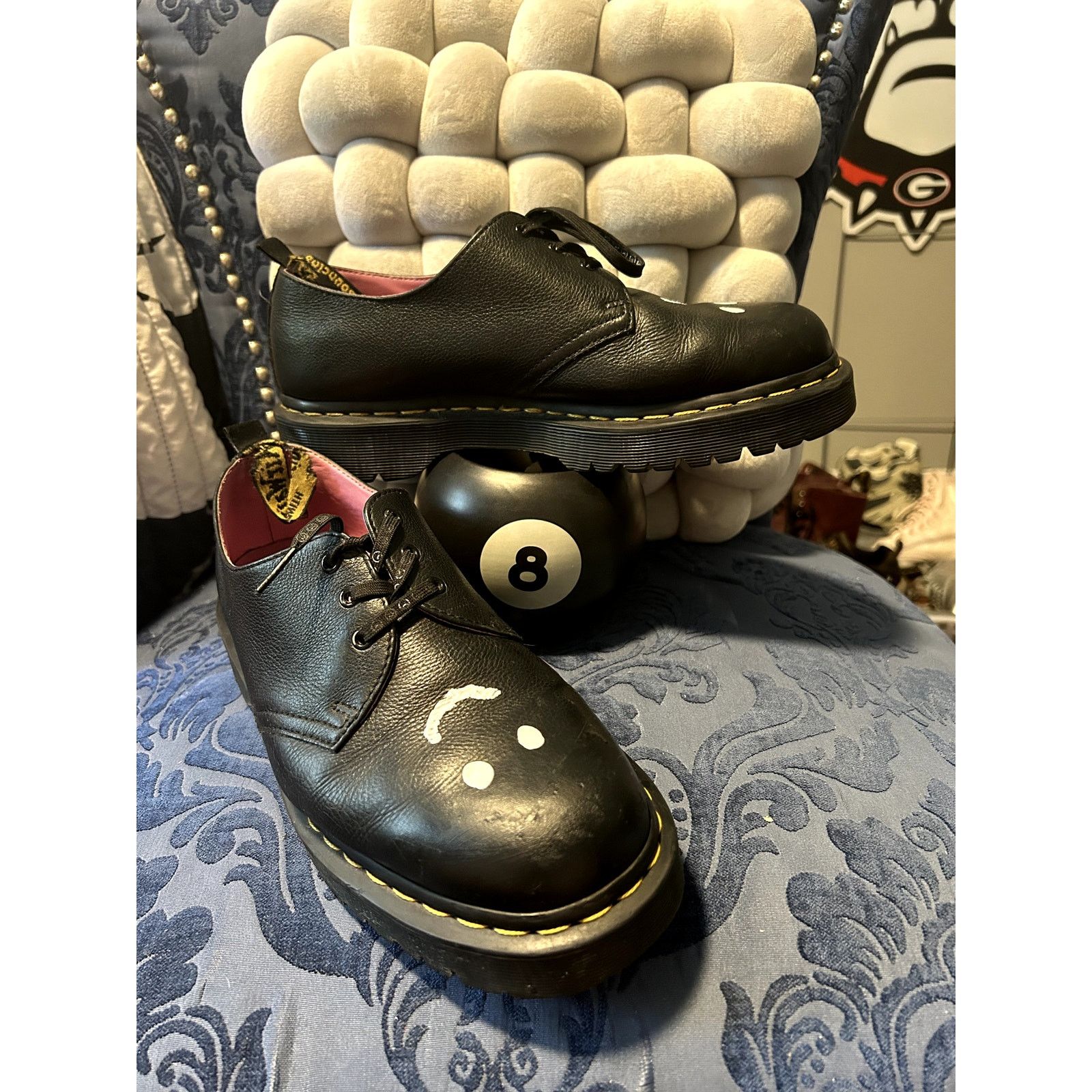 Dr. Martens RARE! Dr Martens x Lazy Oaf Black Oxford size 10/EU 42 Size US 10 / IT 40 - 1 Thumbnail