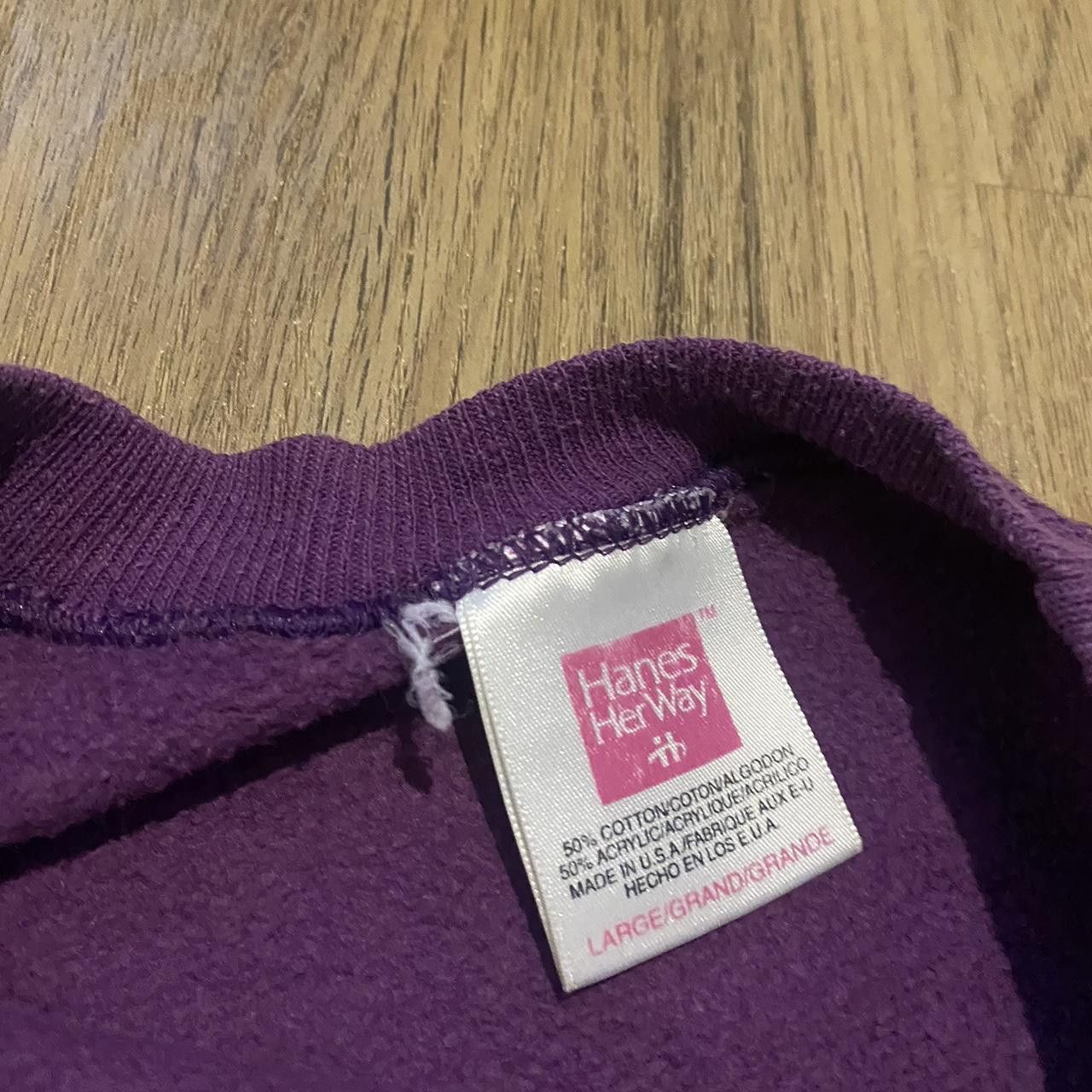 Hanes Hanes Purple and pink vintage 80s Florida sweatshirt Size US L / EU 52-54 / 3 - 3 Thumbnail