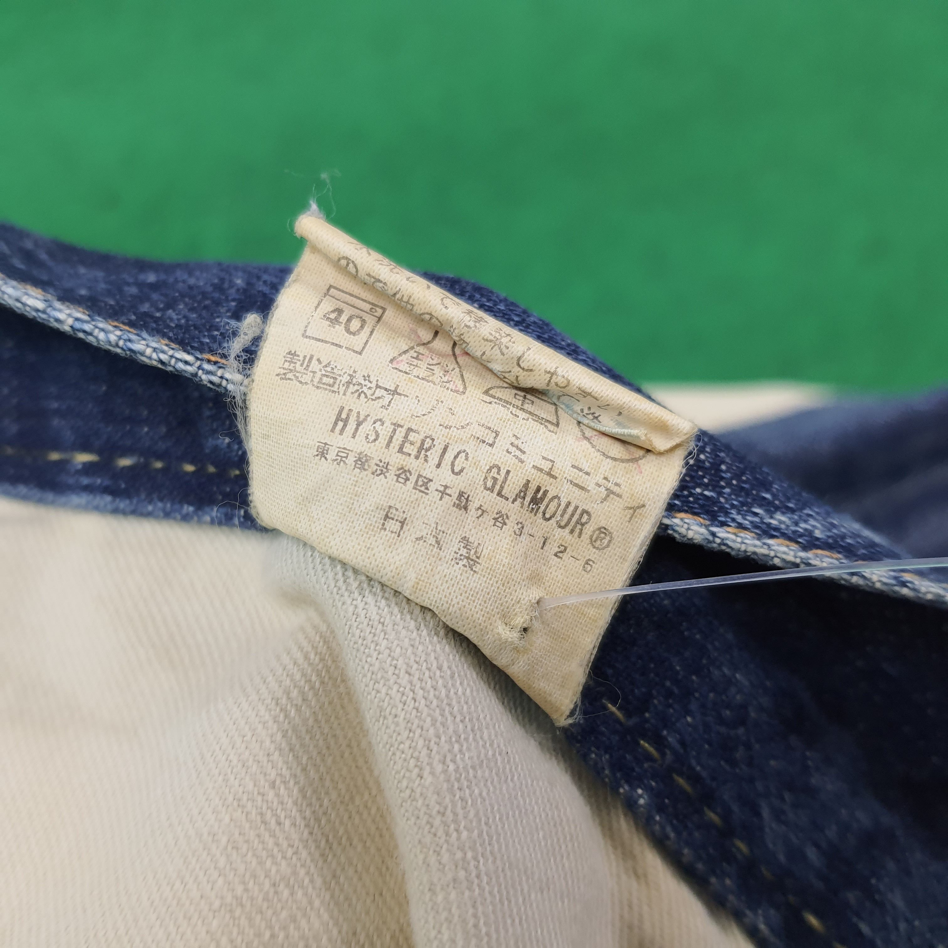 Hysteric Glamour Vintage Hysteric Glamour Kinky Custom Logo Jeans C258N12 Size 31" - 9 Thumbnail