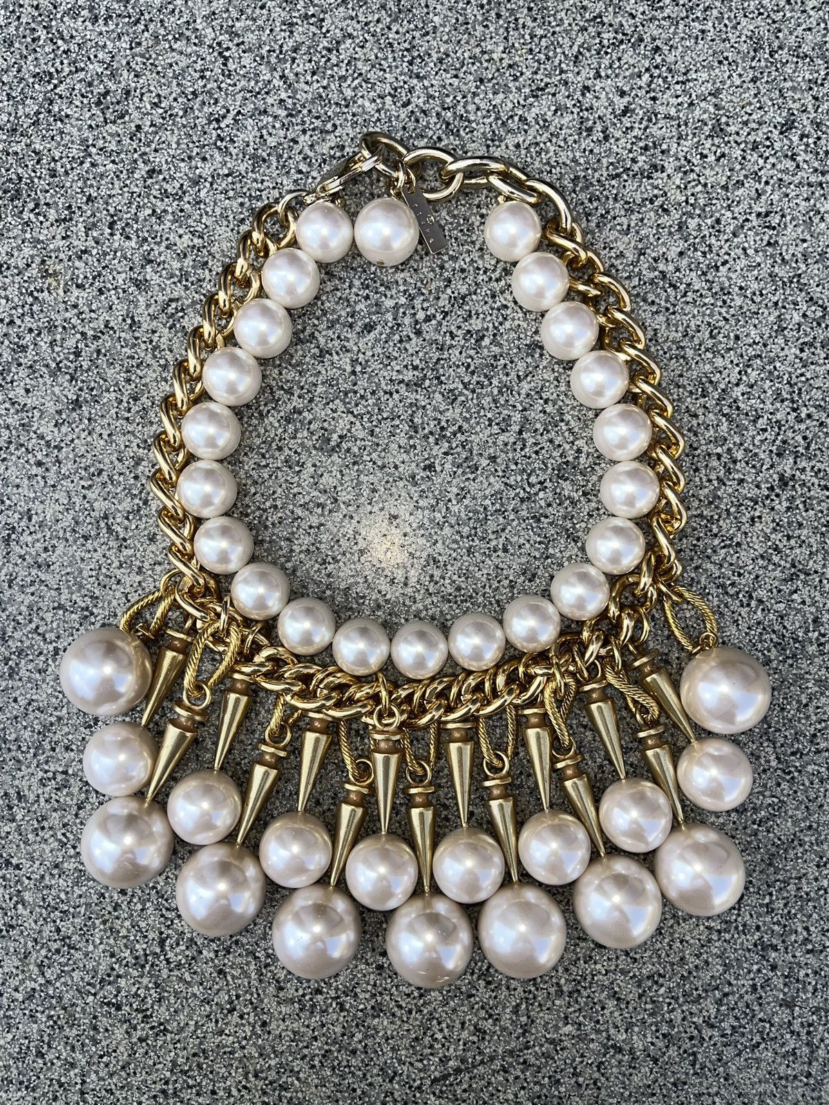 Junya Watanabe CDG Junya Wanatabe Faux-Pearl Stud Necklace Size ONE SIZE - 1 Thumbnail