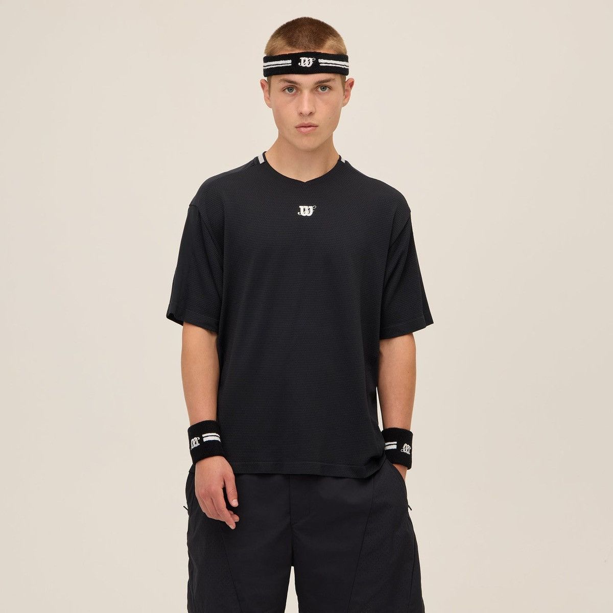 Kith × Wilson Kith for Wilson Ellsworth Black Court Tee Jersey XL Tennis Size US XL / EU 56 / 4 - 2 Thumbnail