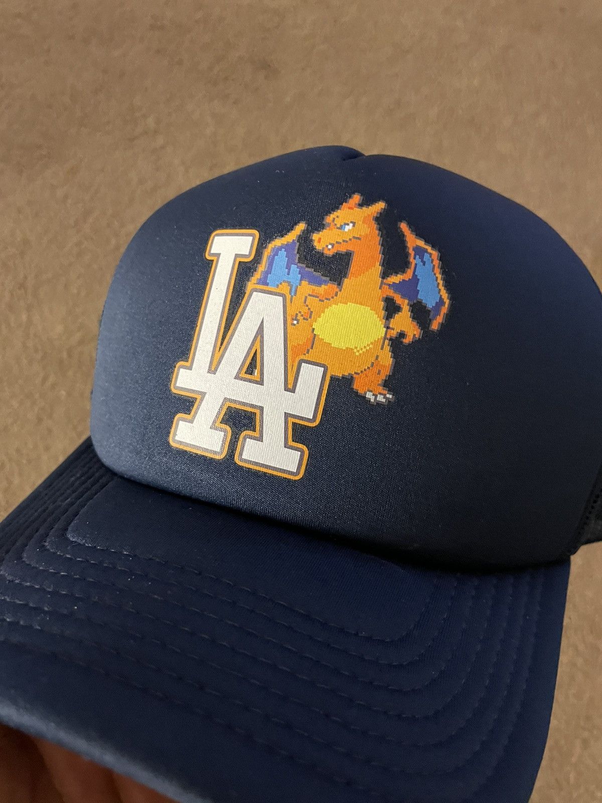 Other Charizard Los Angeles dodgers trucker hat SnapBack Size ONE SIZE - 3 Thumbnail