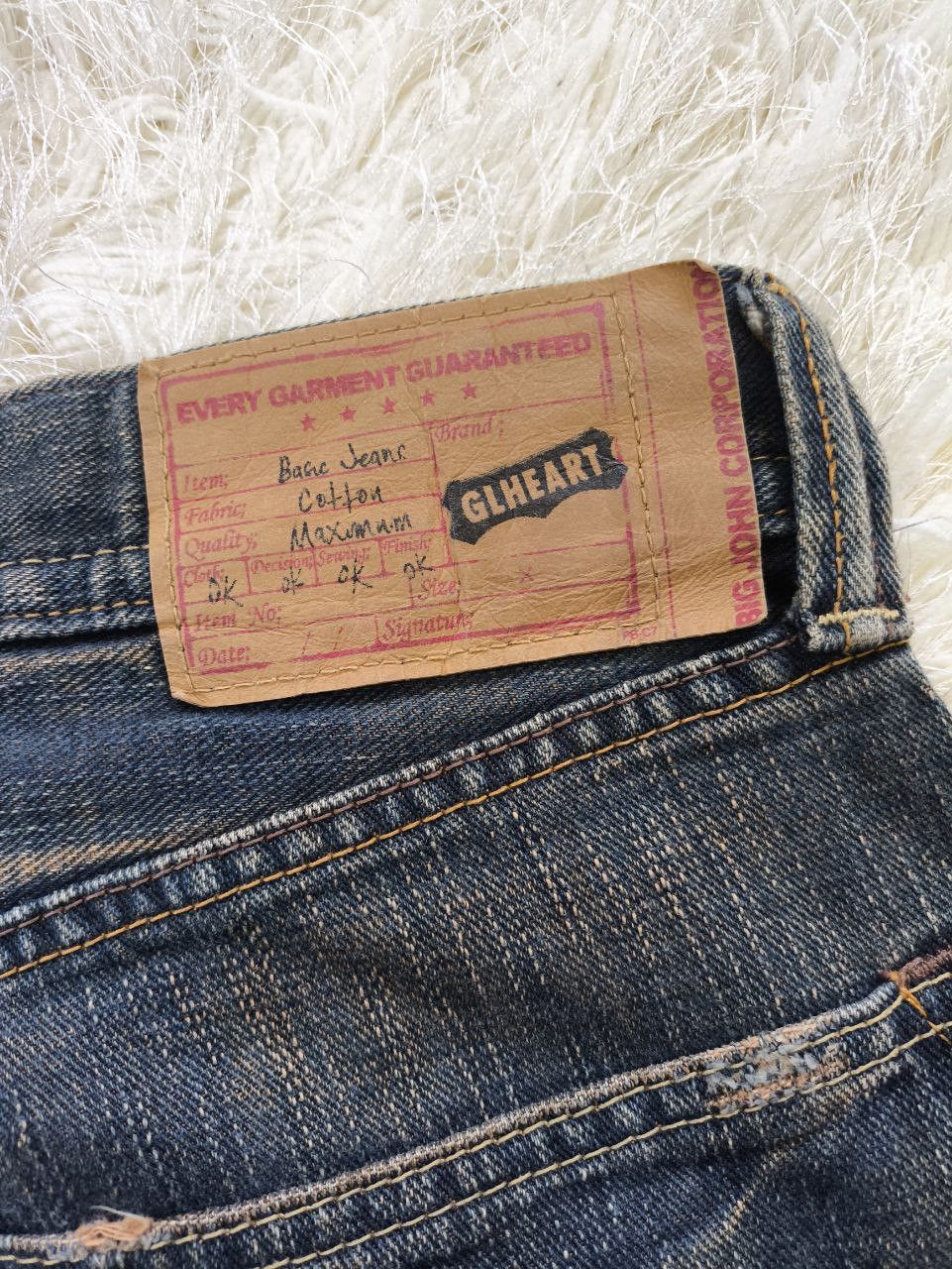 Big John GL HEART by Big John Flared Faded Gold Clawmark Denim Jeans Size US 36 / EU 52 - 12 Thumbnail